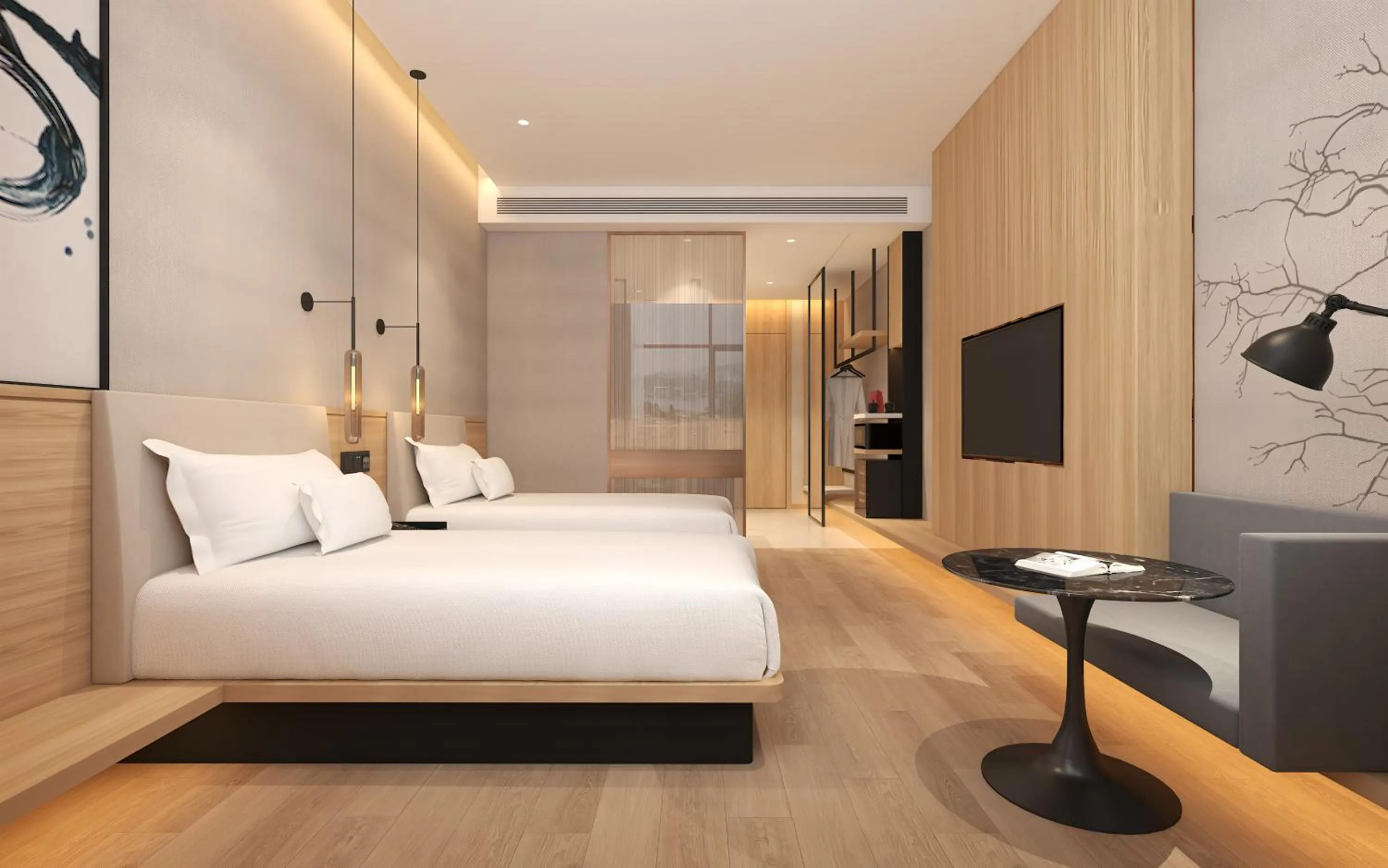 Photo of the whole room, Bed in Fairfield by Marriott Shanghai Hongqiao