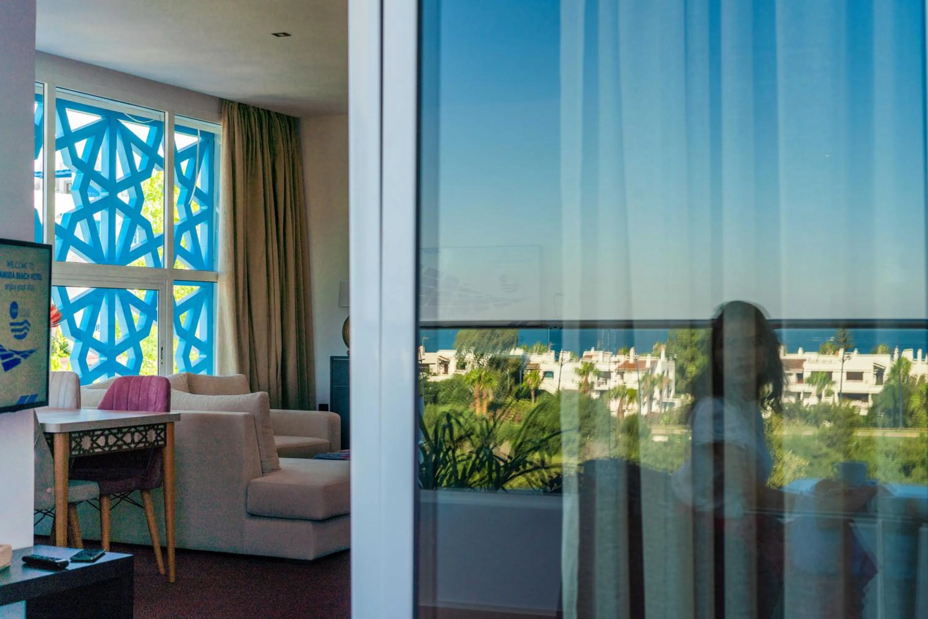 Balcony/Terrace in Hôtel Tamuda Beach