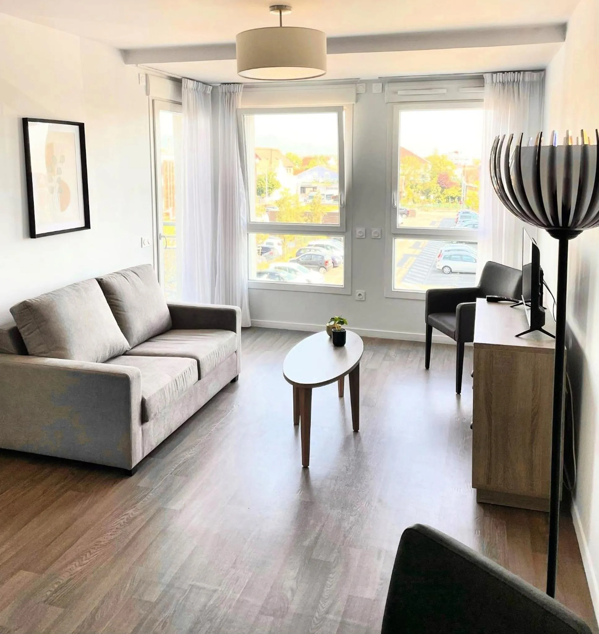 Living room in Zenao Appart'hôtels Wintzenheim