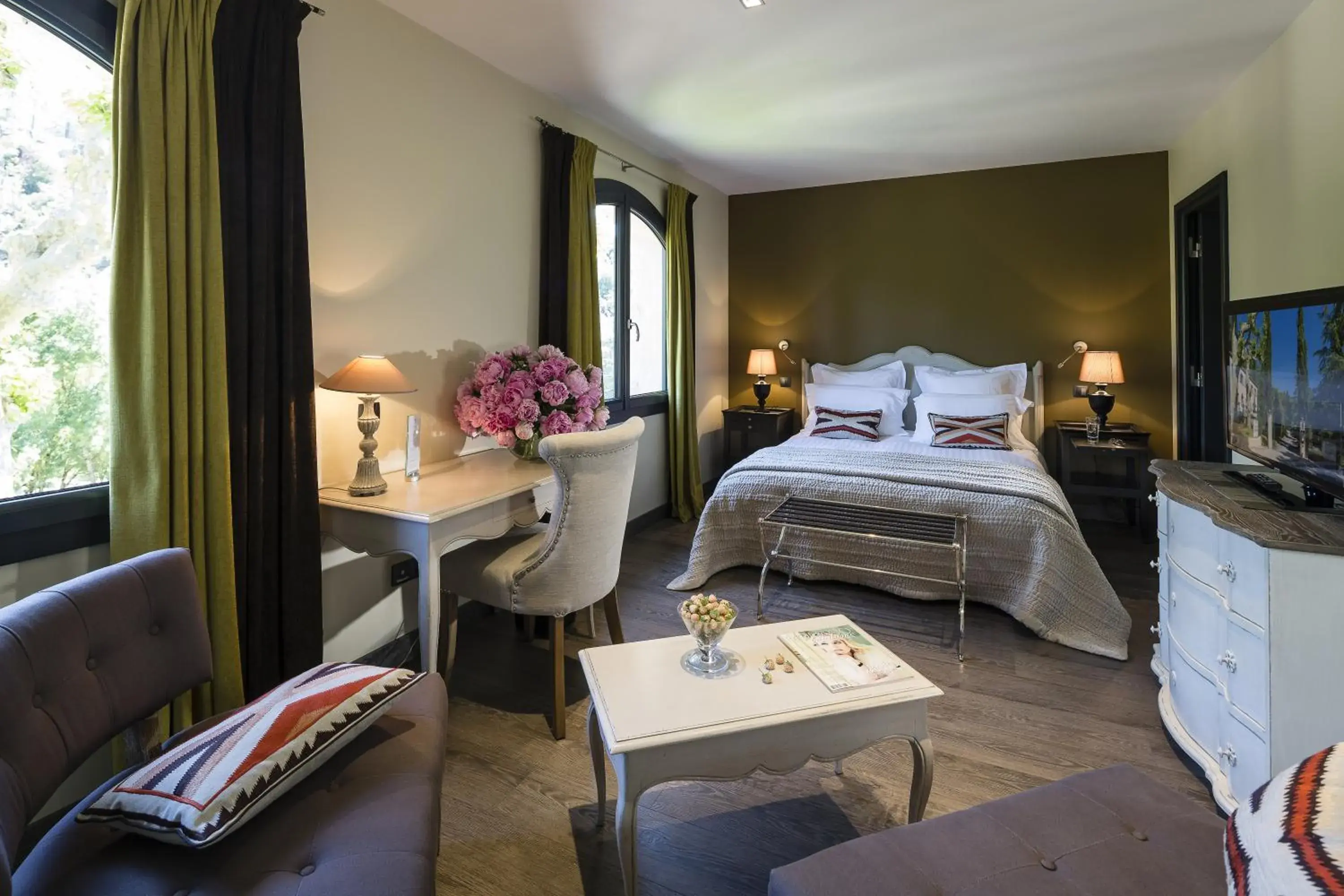 Double Room with Garden View in Hostellerie Les Gorges De Pennafort Double Room with Garden View in Hostellerie Les Gorges De Pennafort