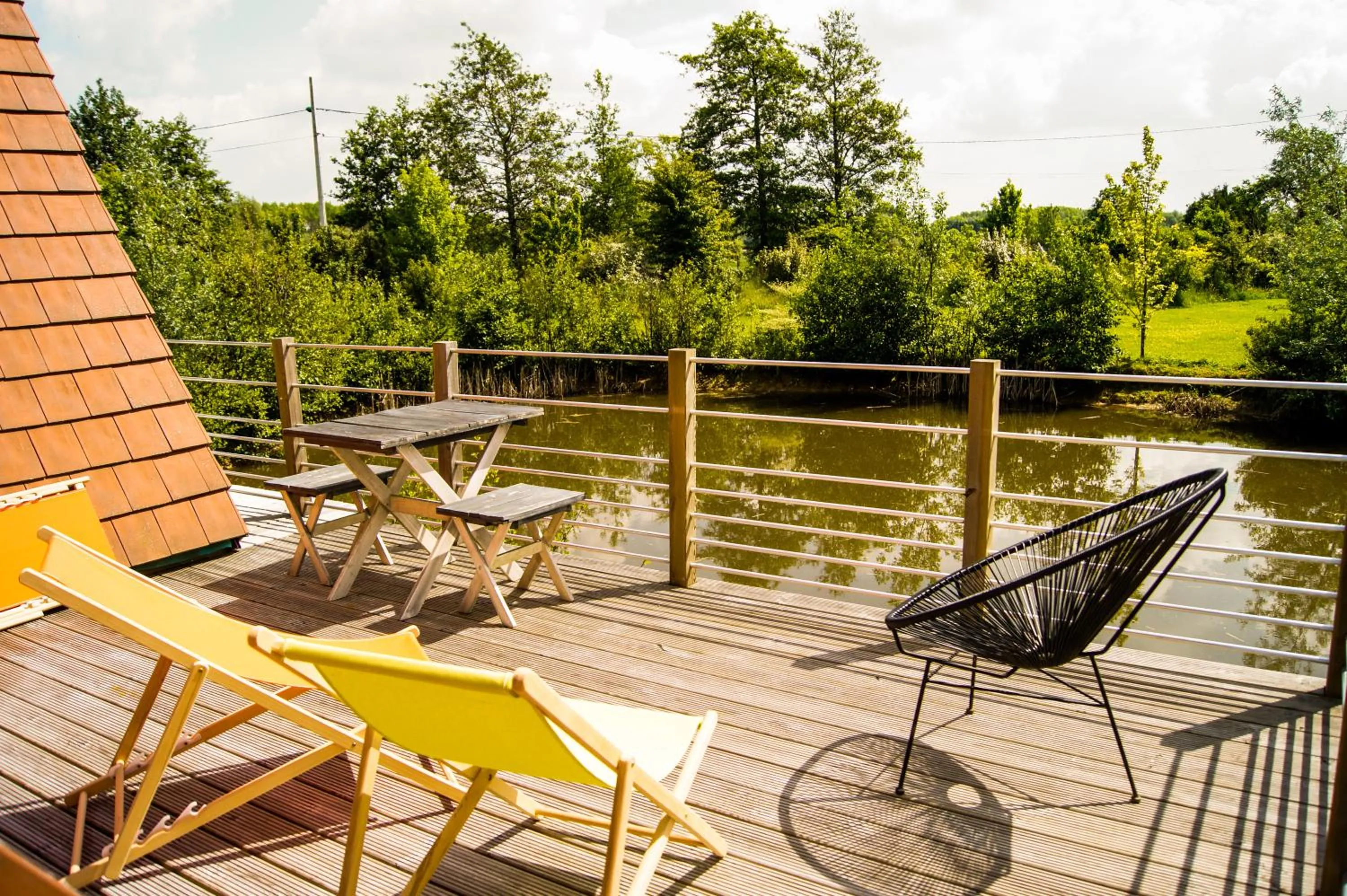Lake view in Les Lodges de Malbrough