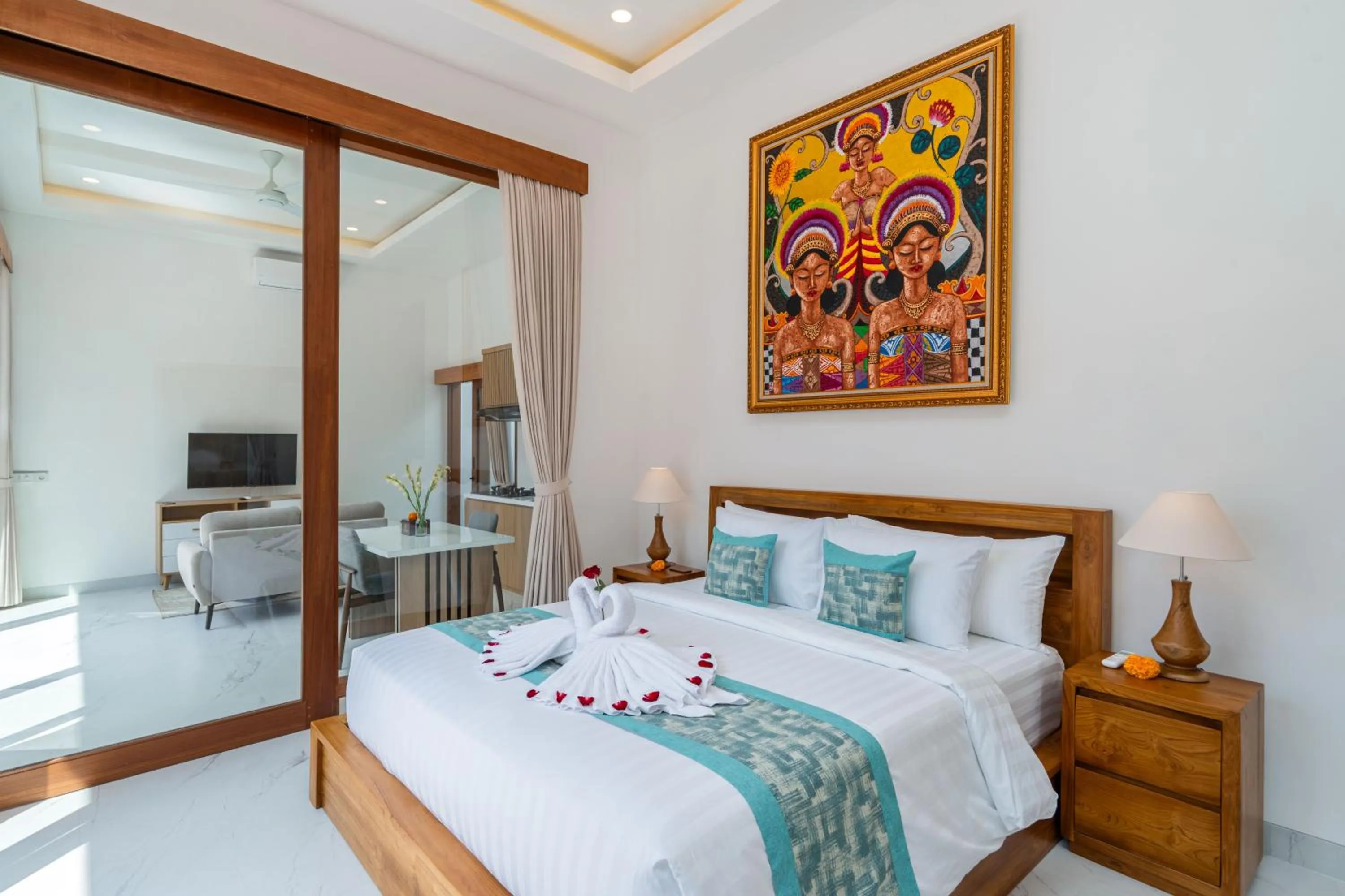 Bed in The Lingga Villas Ubud