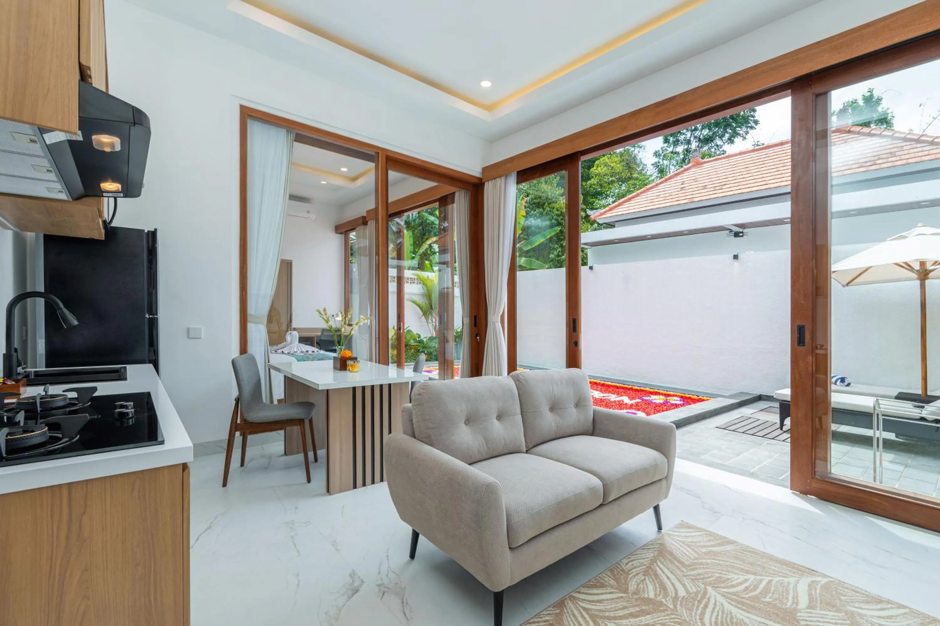 Living room in The Lingga Villas Ubud