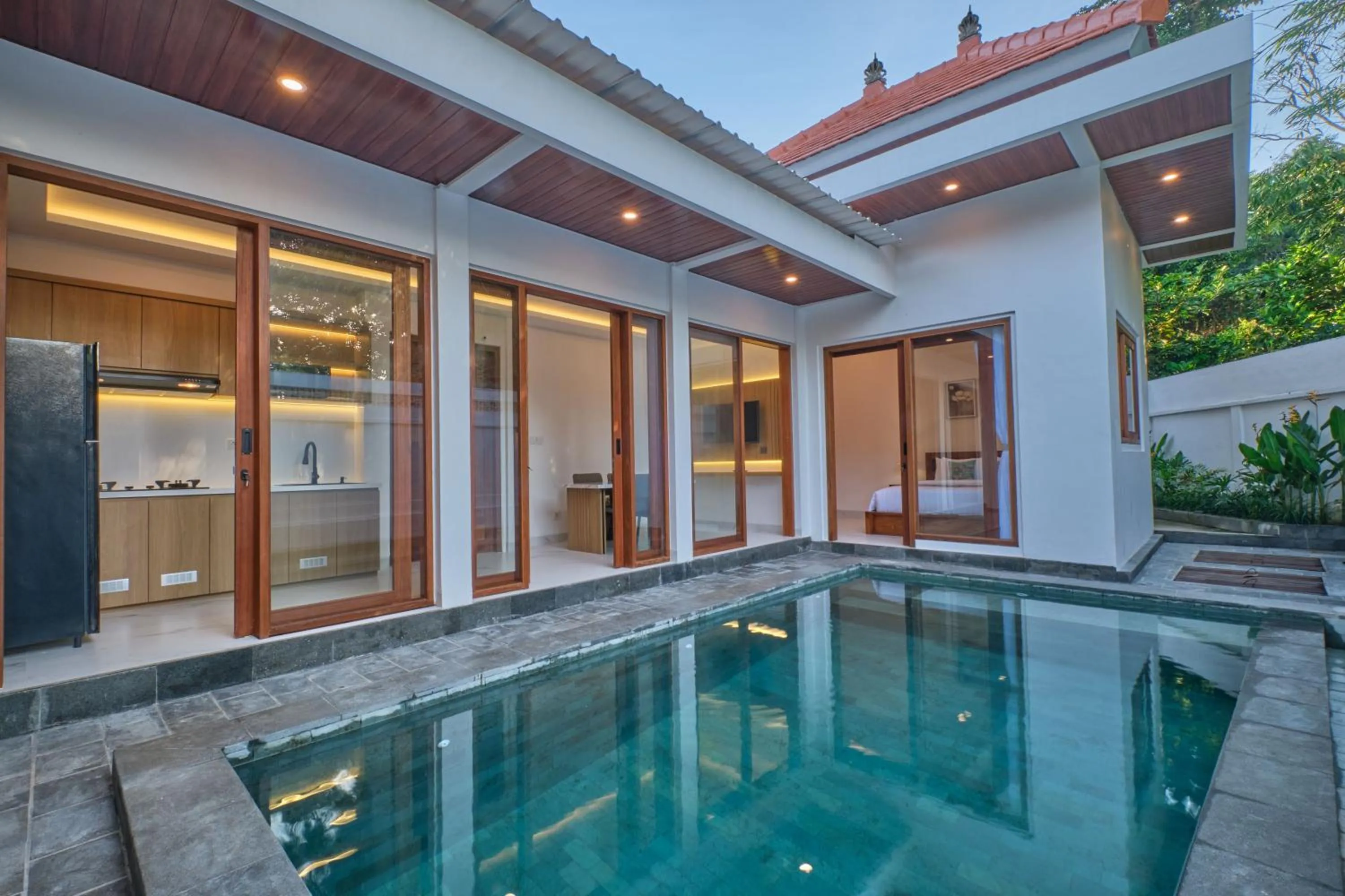 Pool view in The Lingga Villas Ubud