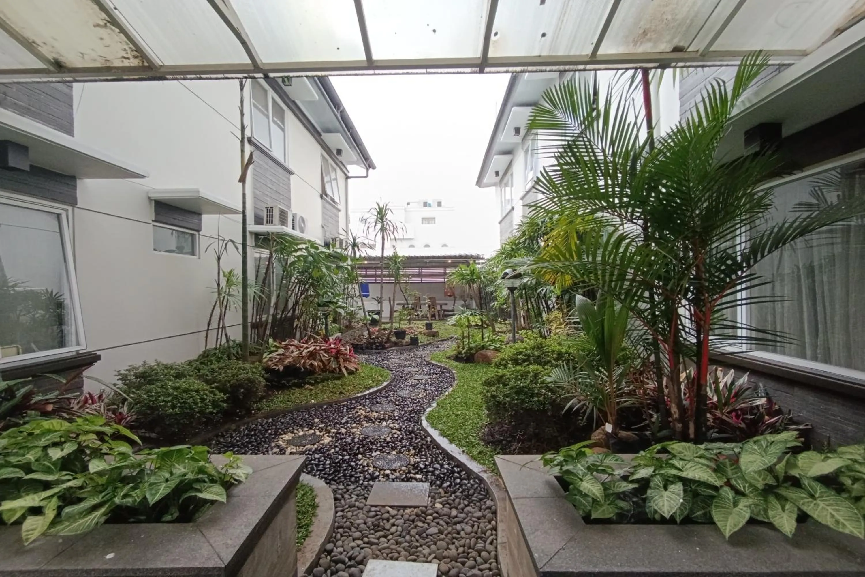 Garden view in Cipto Apartment