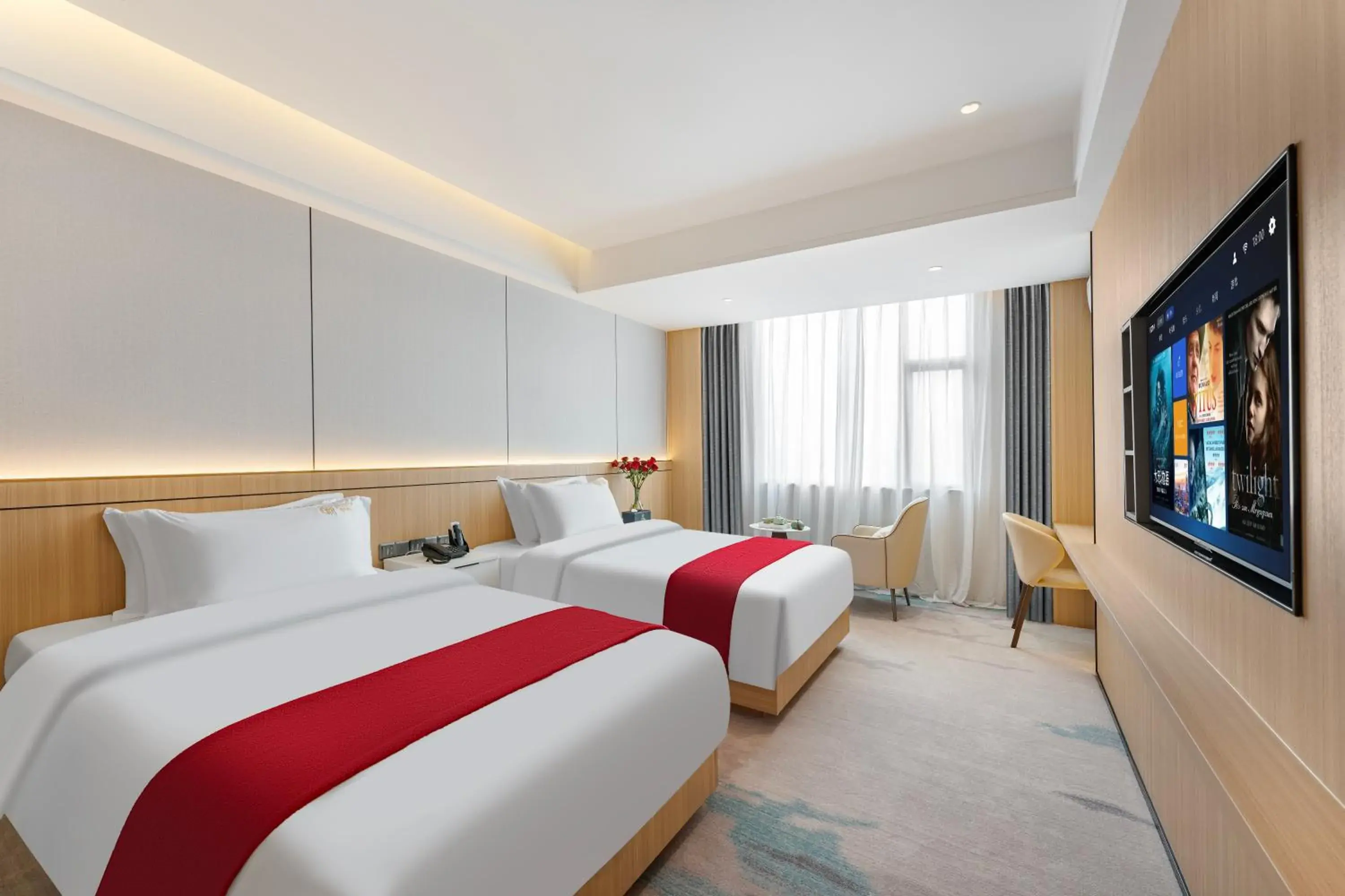 Deluxe Twin Room in ParkHeng Hotel Shenzhen World Exhibition & Convention Center Branch Deluxe Twin Room in ParkHeng Hotel Shenzhen World Exhibition & Convention Center Branch