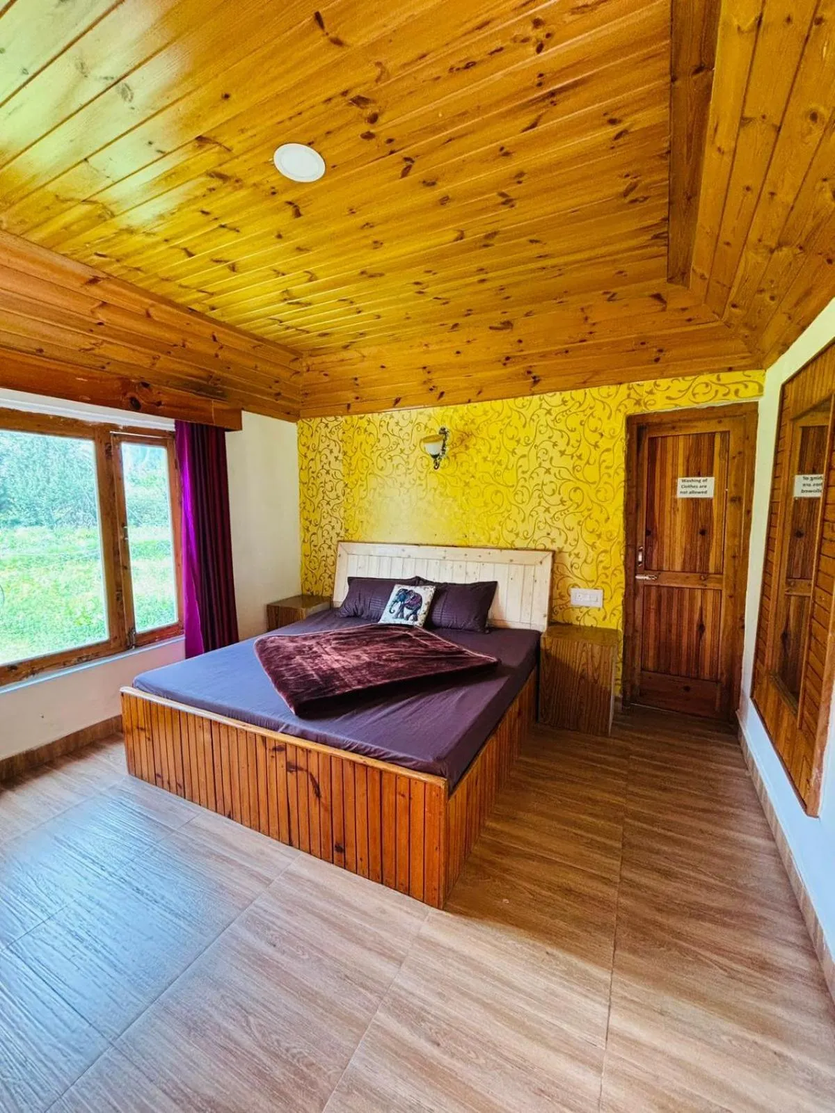 Bed in Asha Cottage