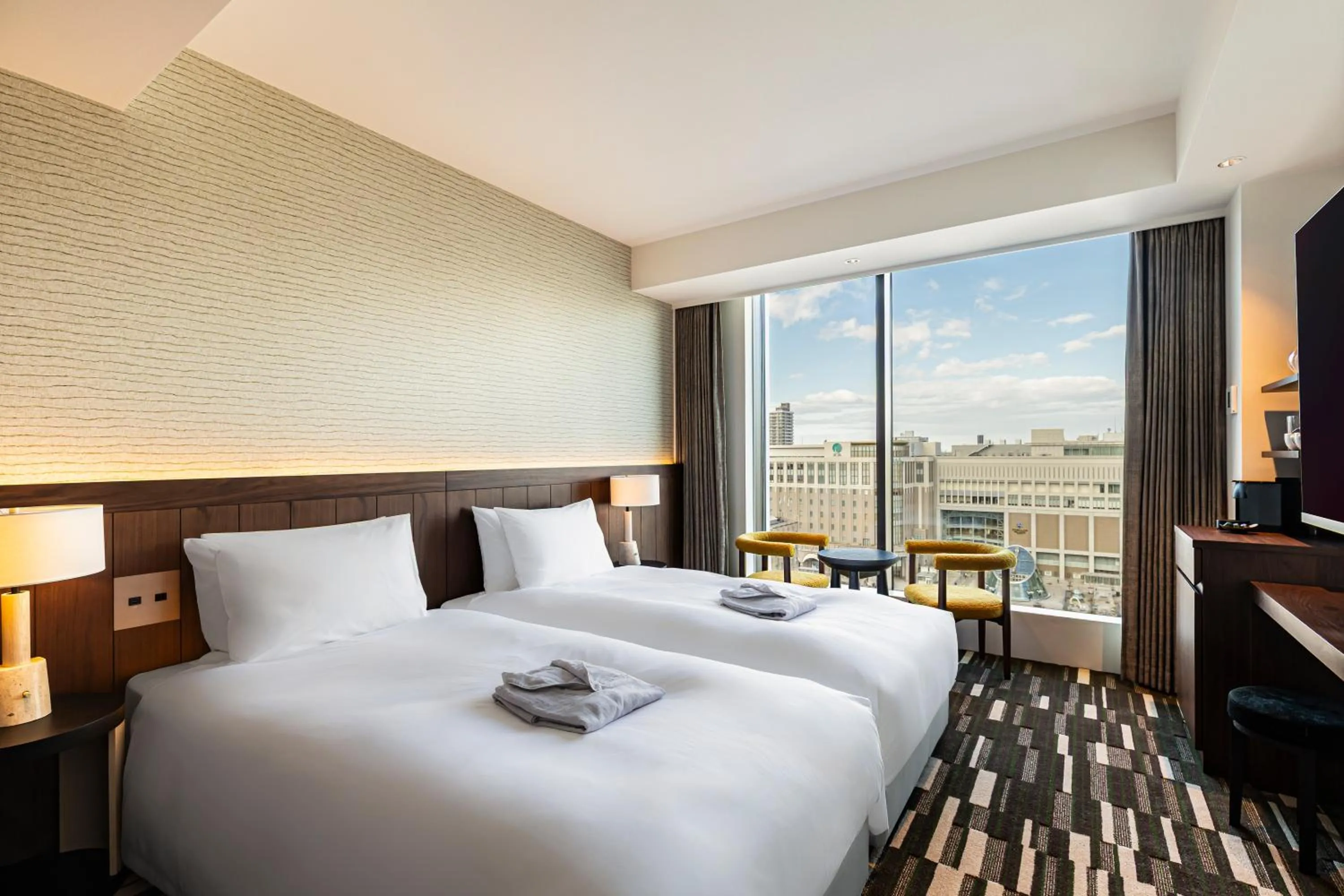 Photo of the whole room, Bed in The Gate Hotel Sapporo by Hulic