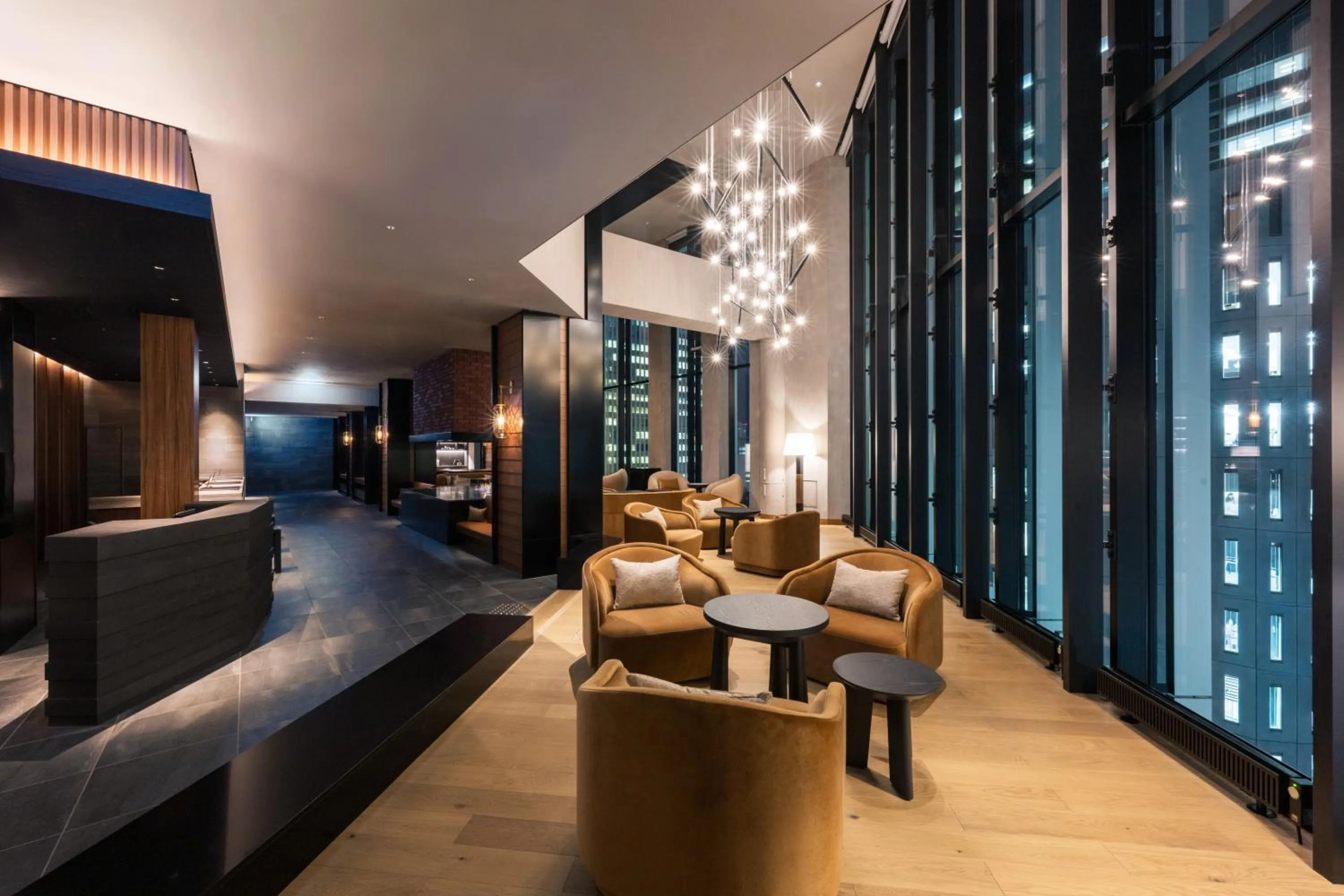 Lounge or bar in The Gate Hotel Sapporo by Hulic