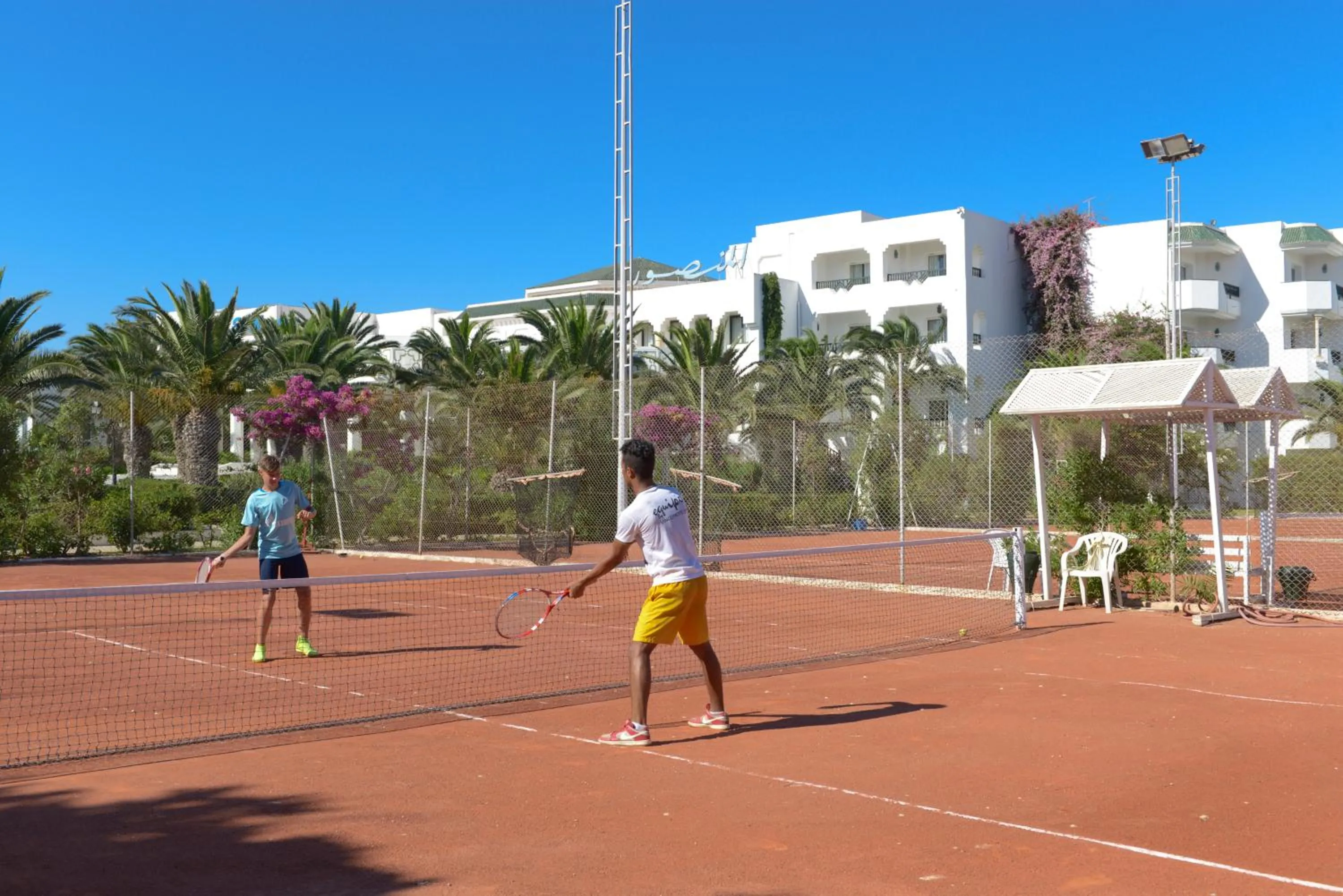 Tennis court in Meliá El Mansour Mahdia