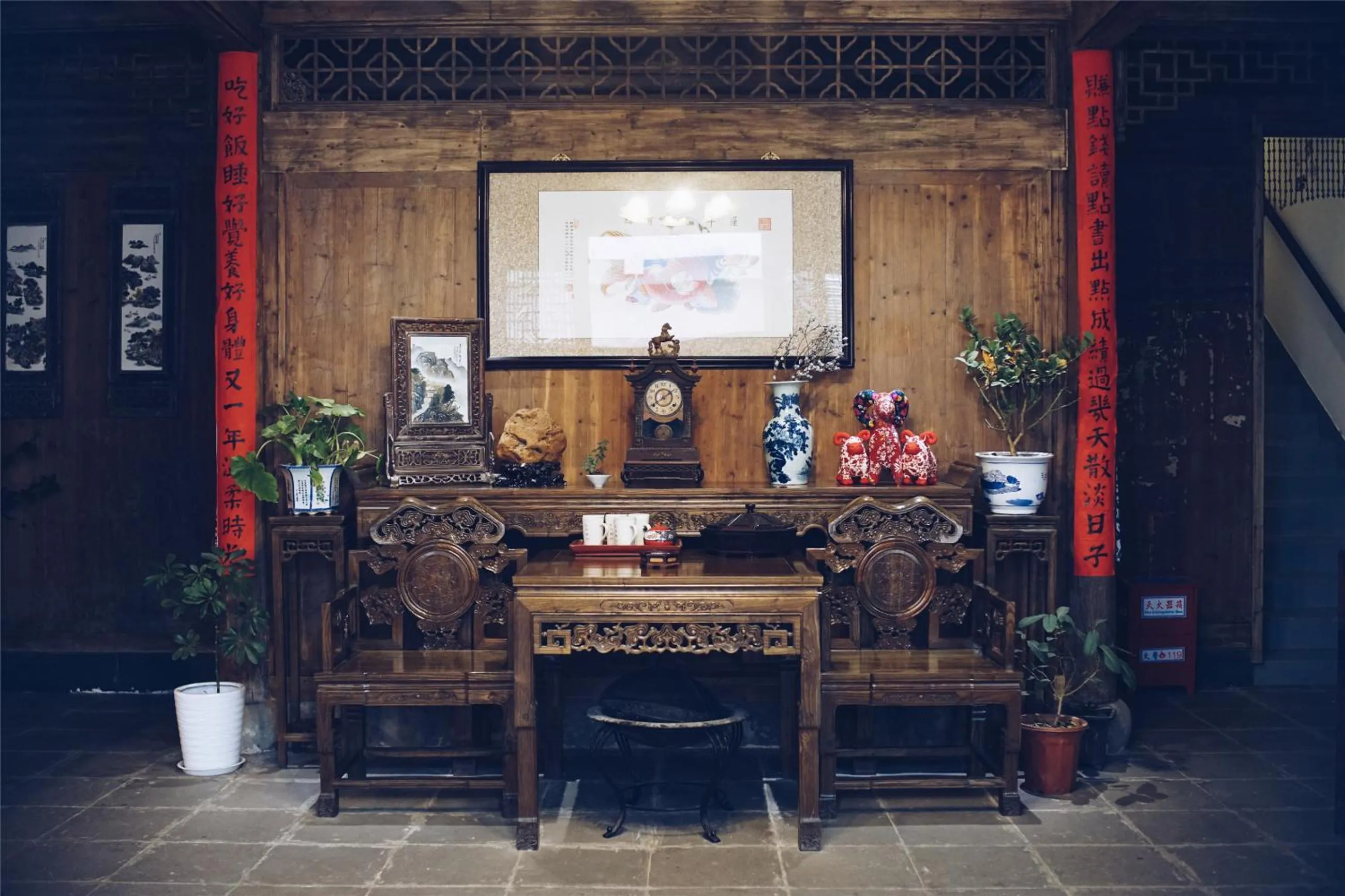 Lobby or reception in September Huizhou Inn