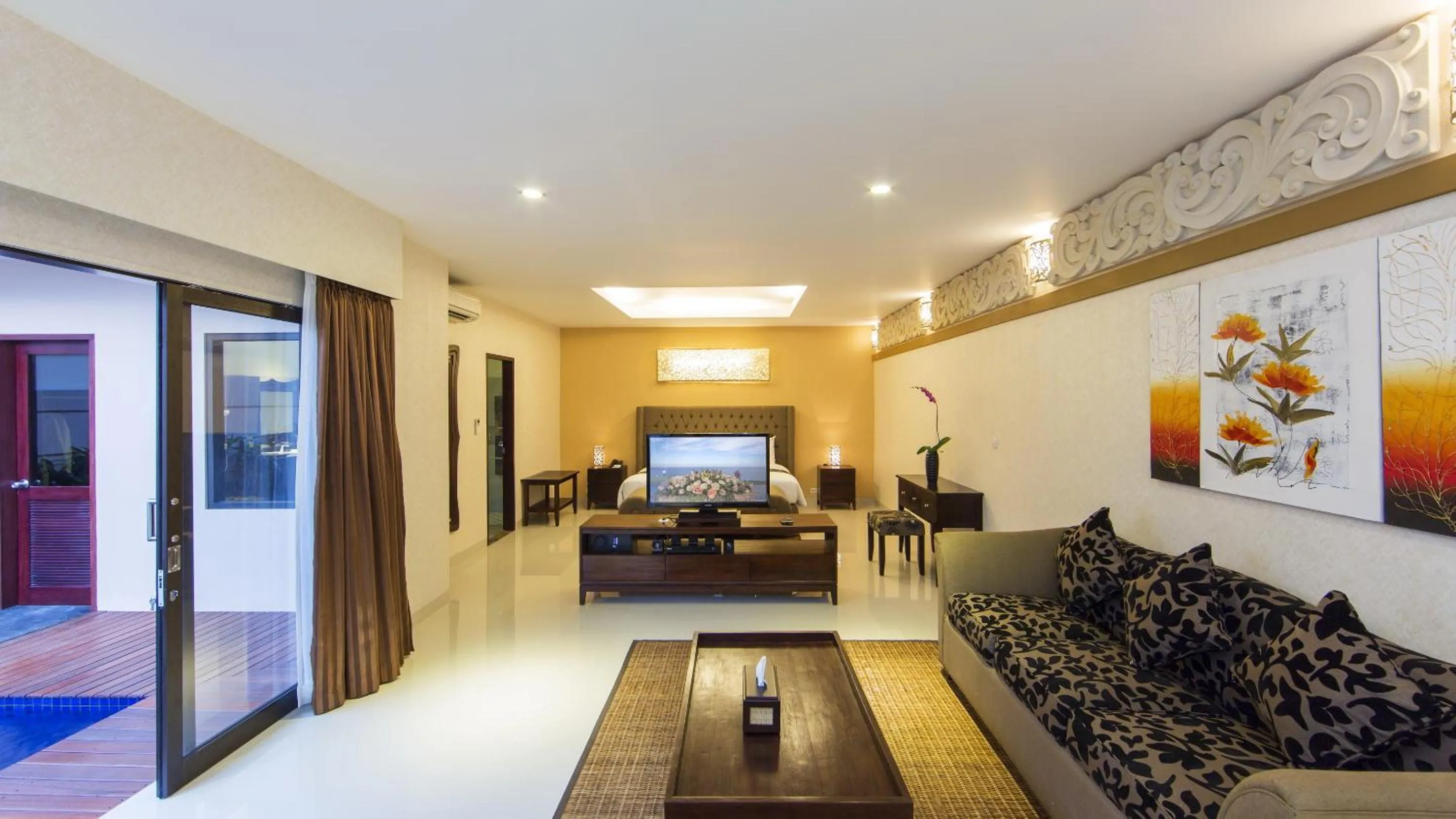 Living room in Flamingo Dewata Pool Villa Uluwatu