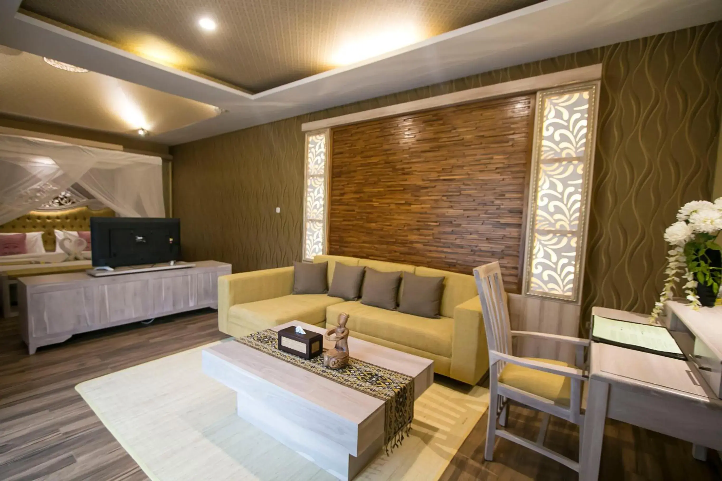 Bed in Flamingo Dewata Pool Villa Uluwatu Bed in Flamingo Dewata Pool Villa Uluwatu