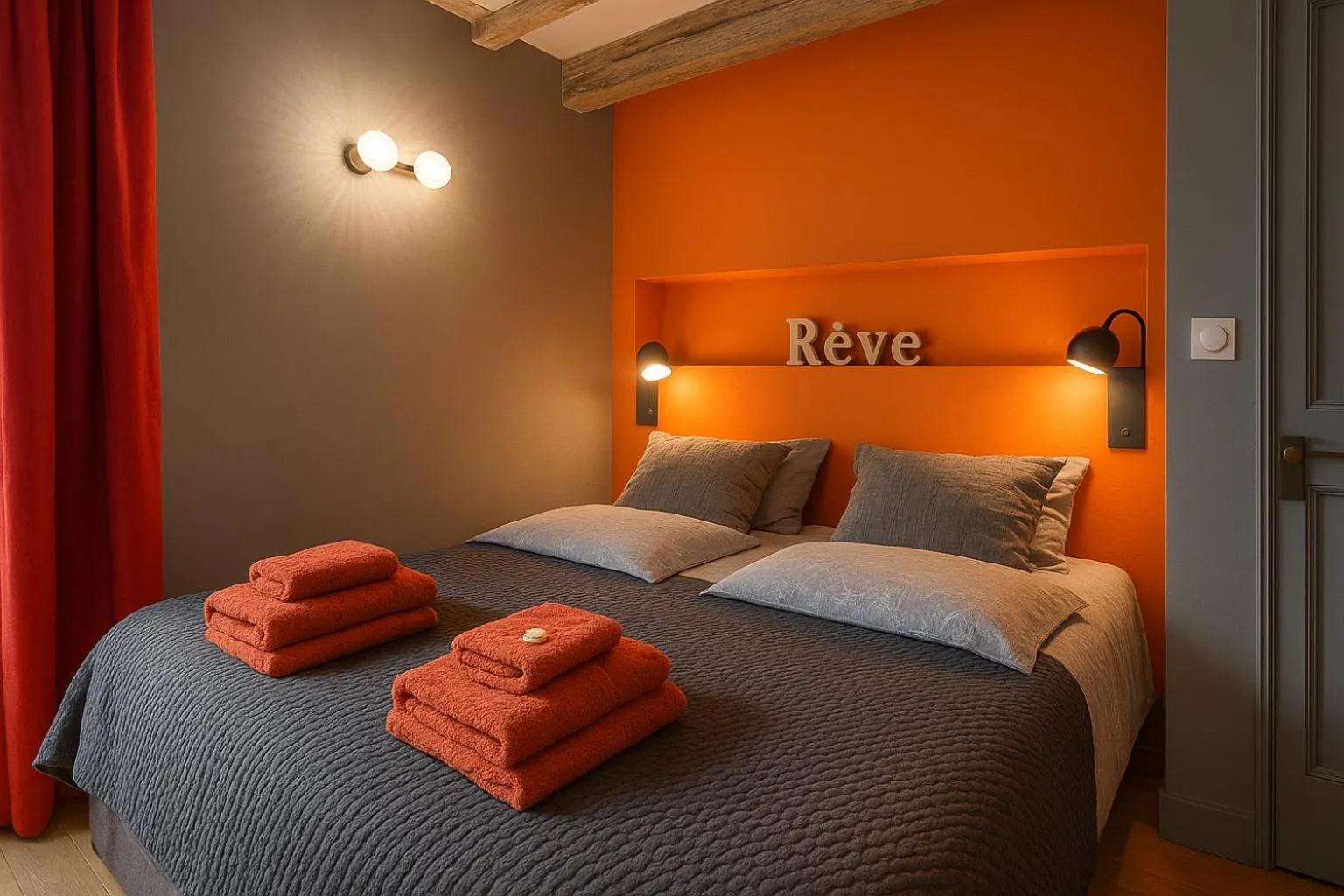 Bedroom, Bed in Appartements de l'Octroi avec parking