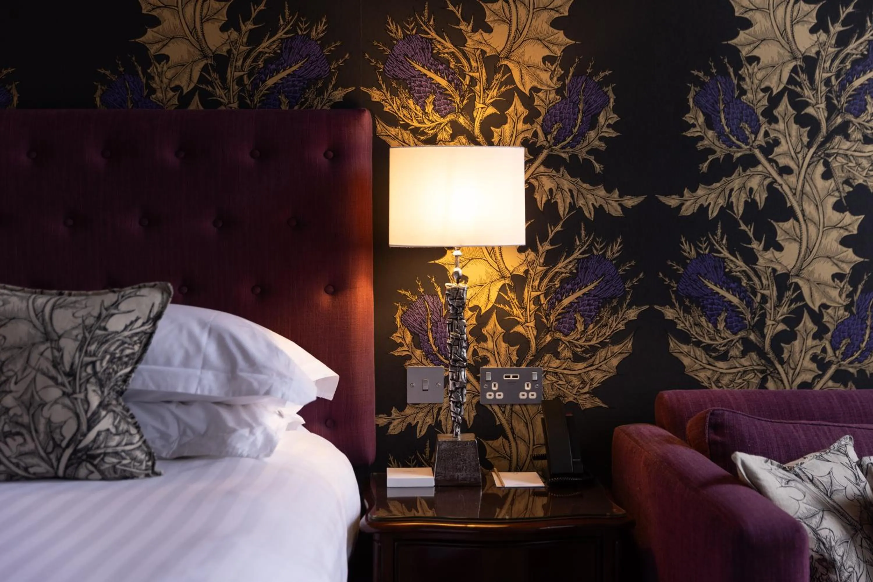 Decorative detail, Bed in 24 Royal Terrace