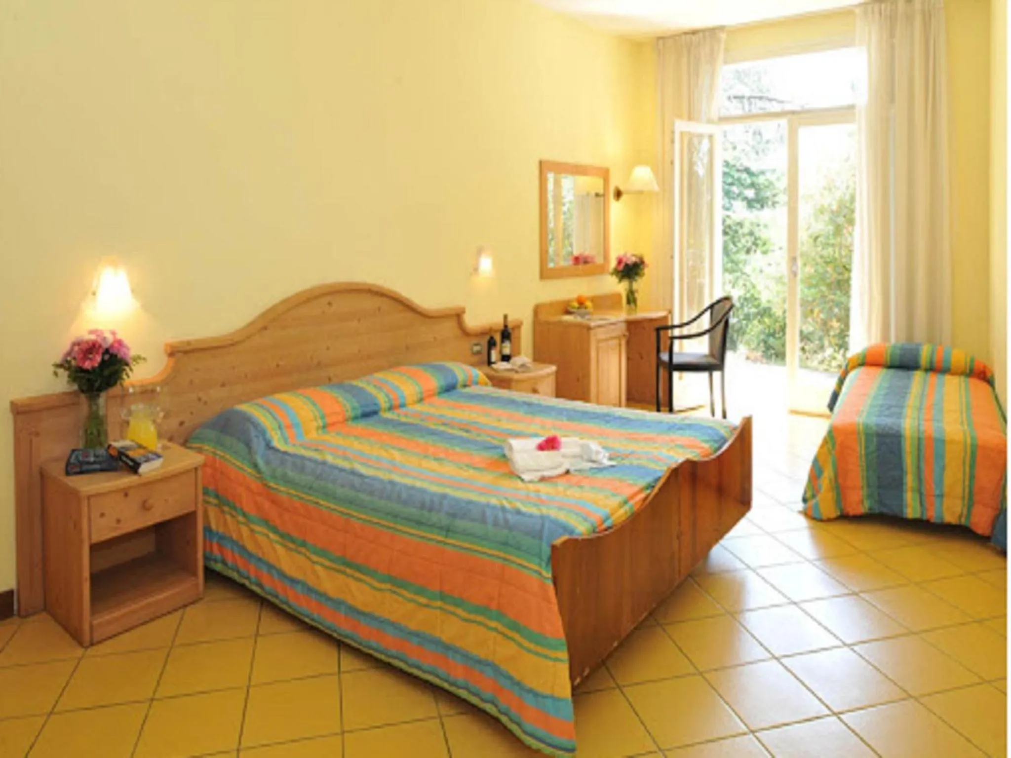 Bed in Hotel Marco Polo