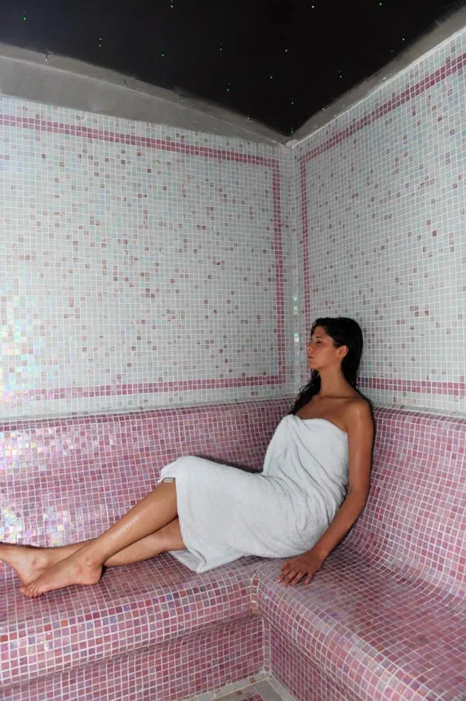 Steam room in Park Hotel Jolanda