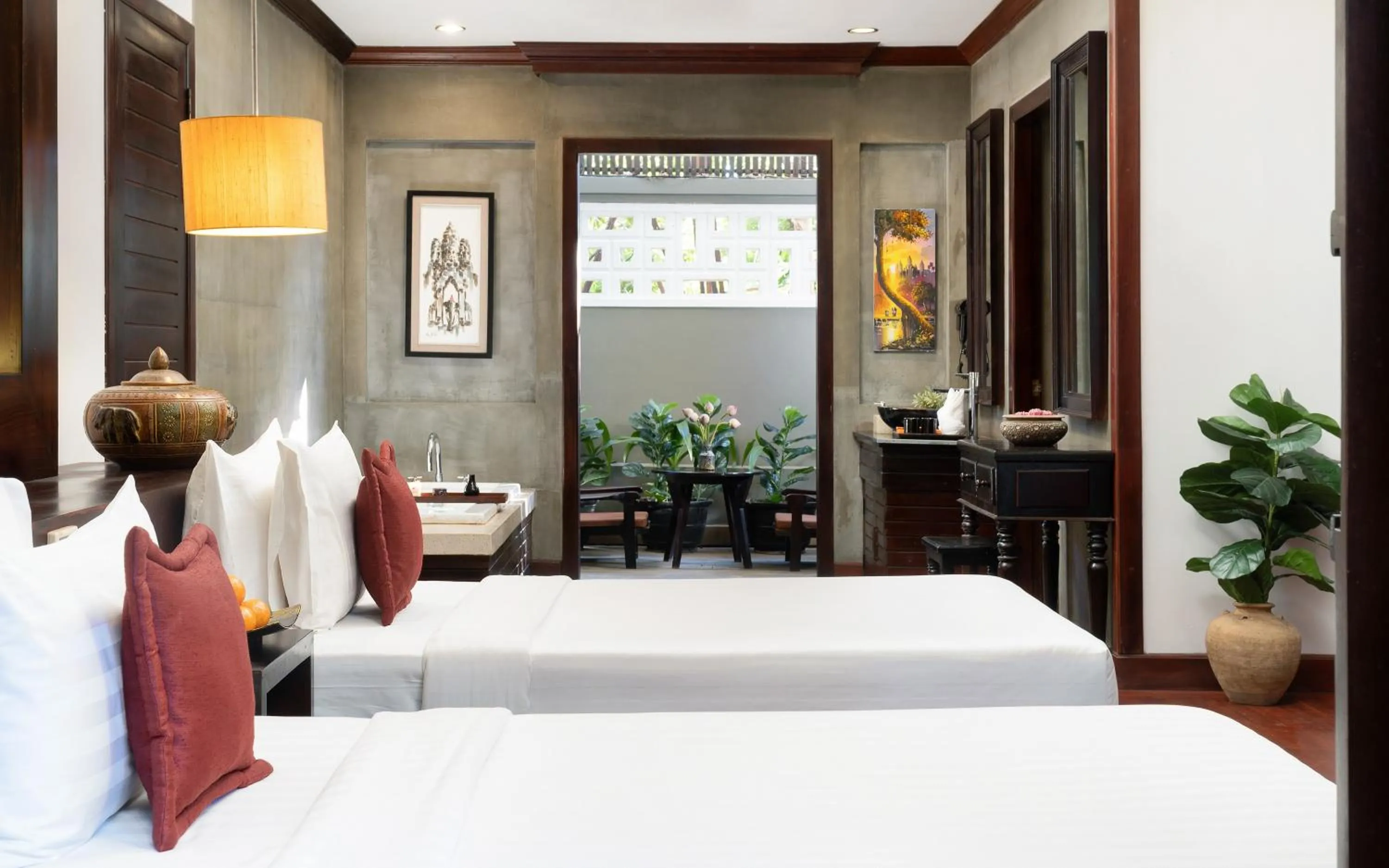 Bed in The Moon Residence & Spa