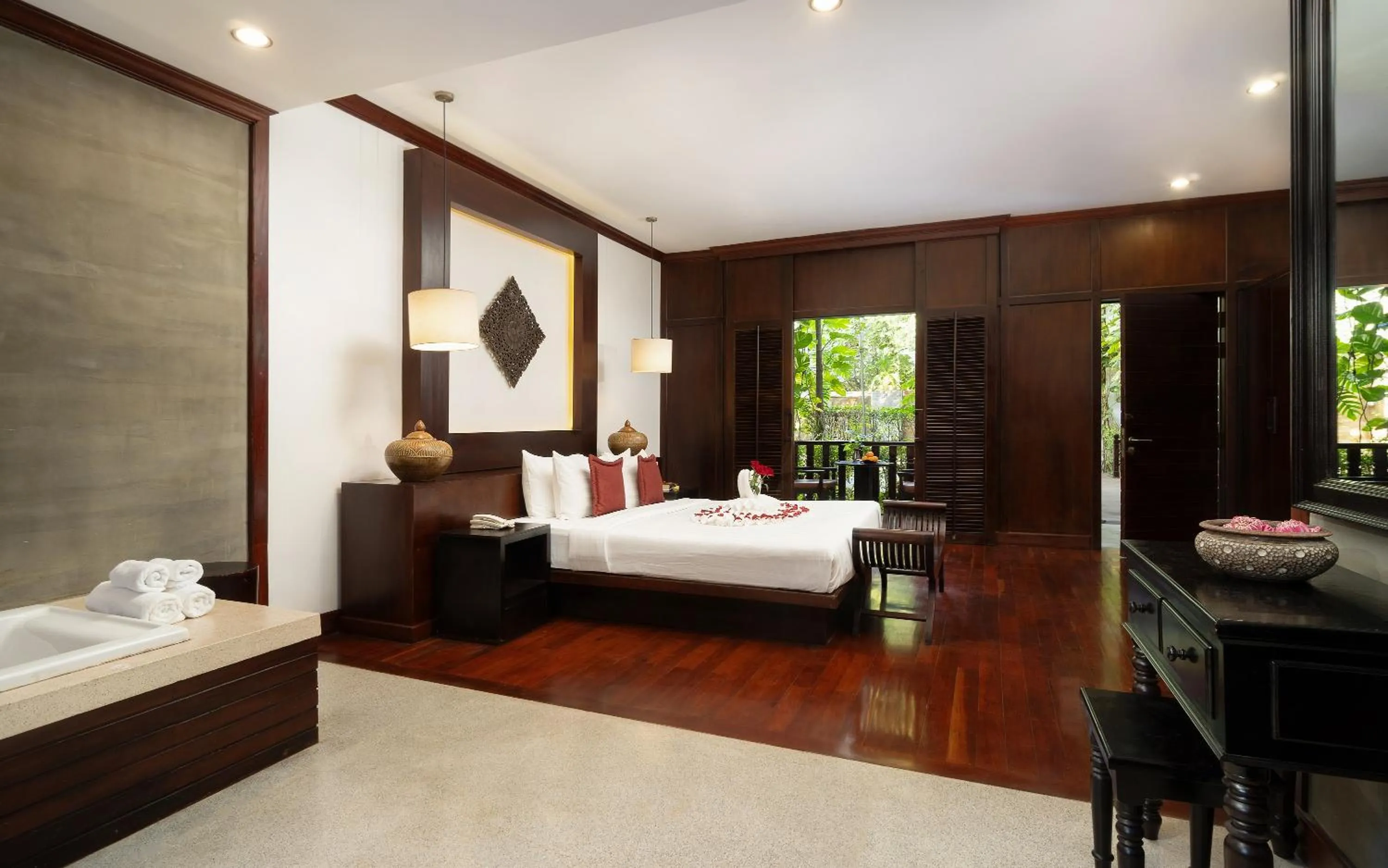 Bed in The Moon Residence & Spa