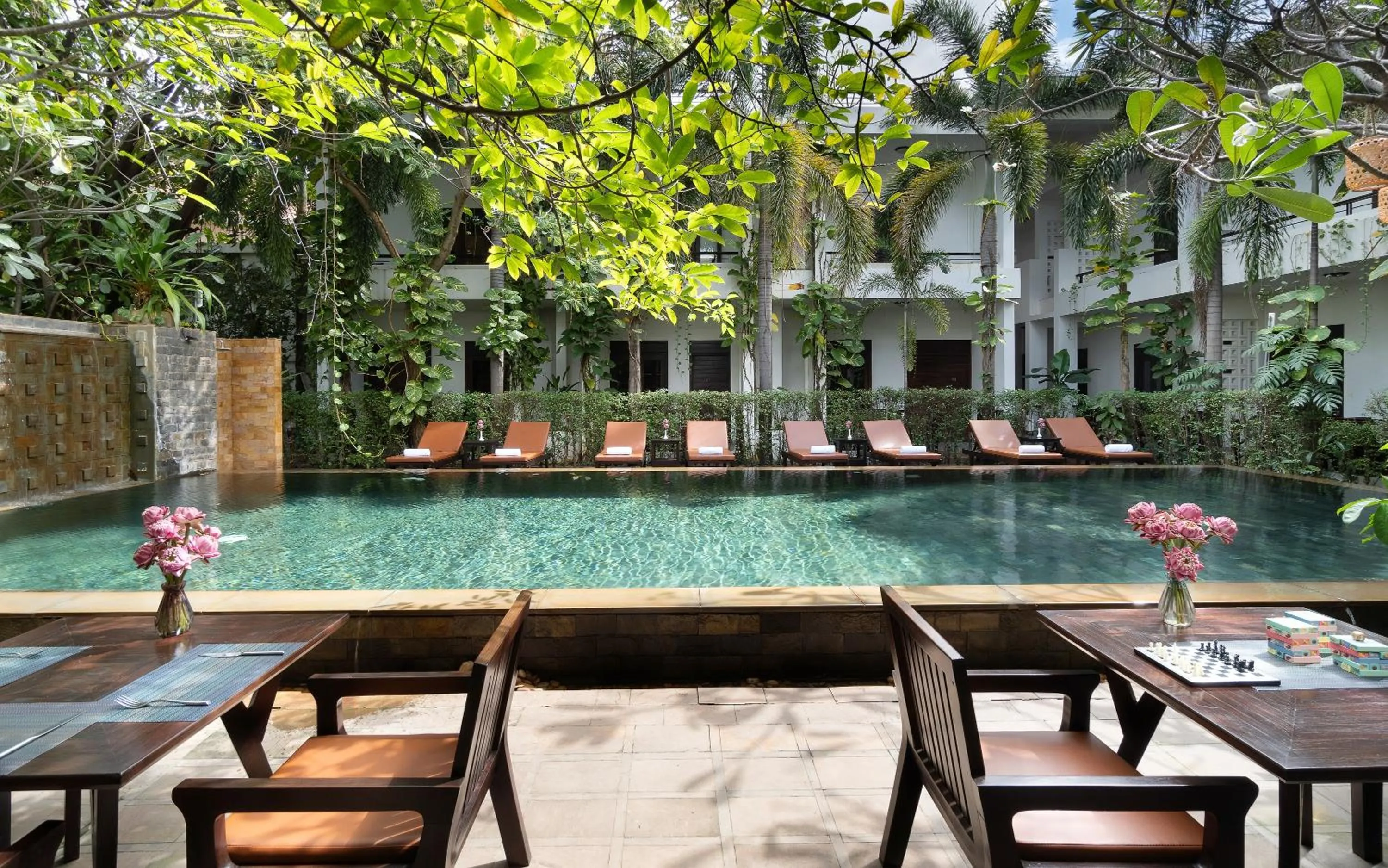 Patio in The Moon Residence & Spa