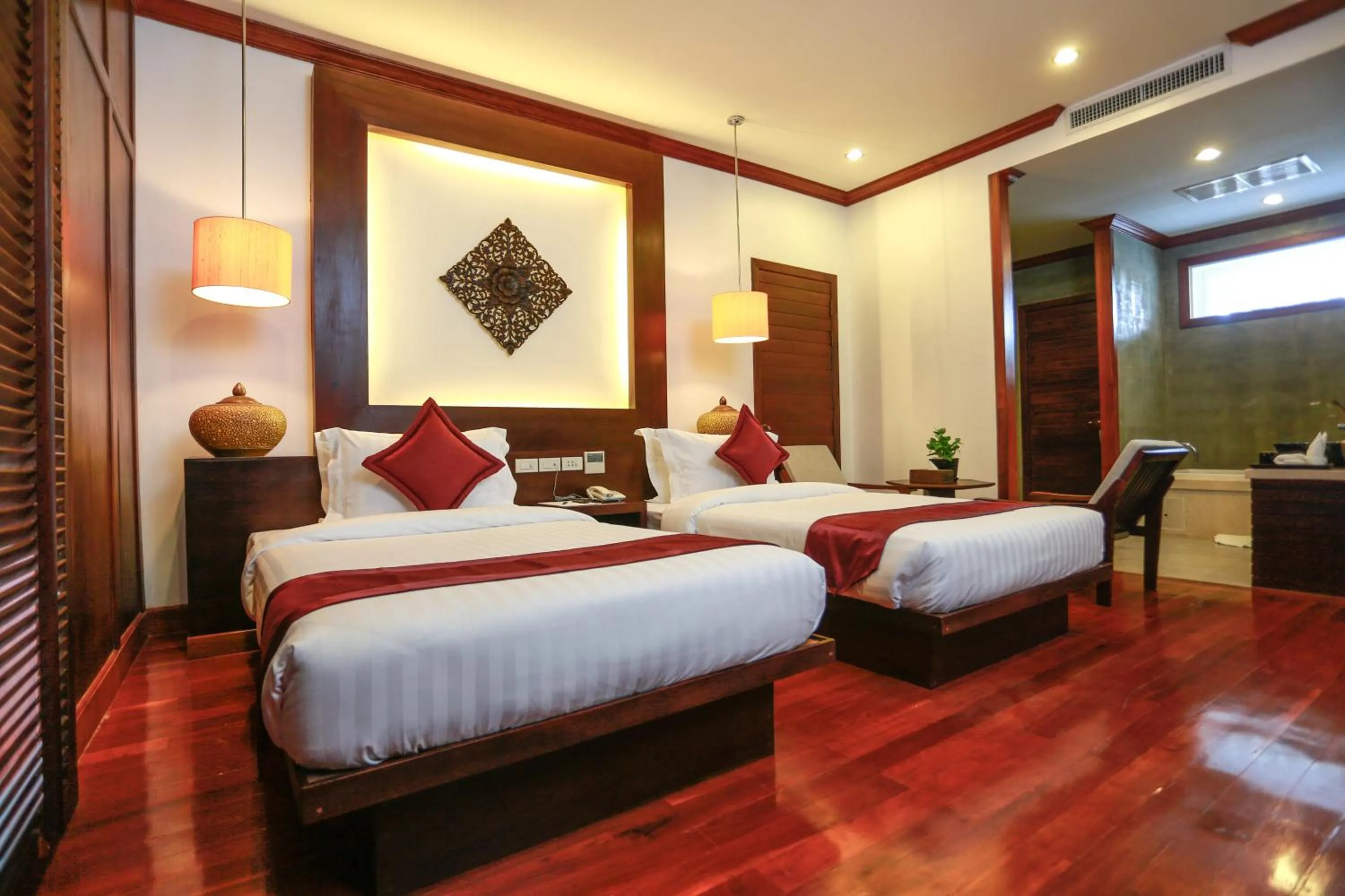 Bed in The Moon Residence & Spa