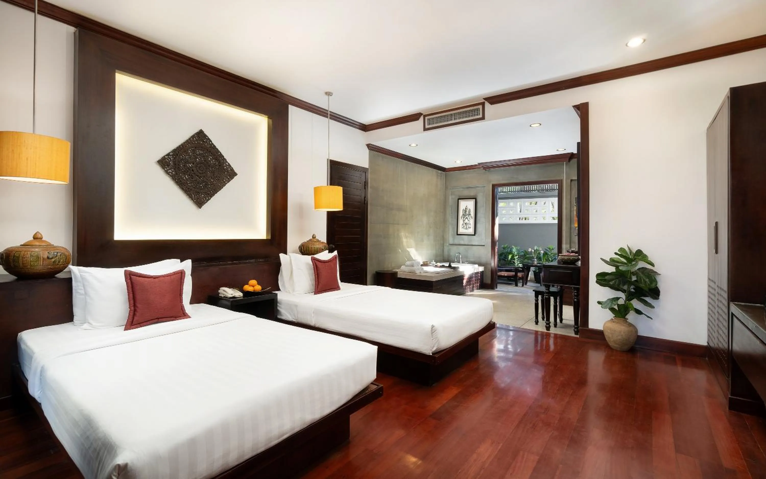 Bed in The Moon Residence & Spa