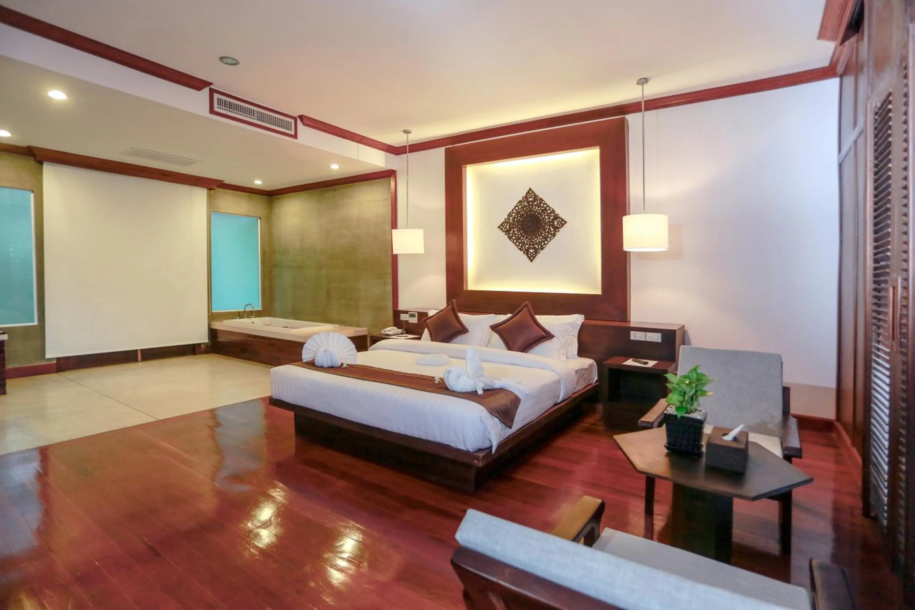 Bed in The Moon Residence & Spa