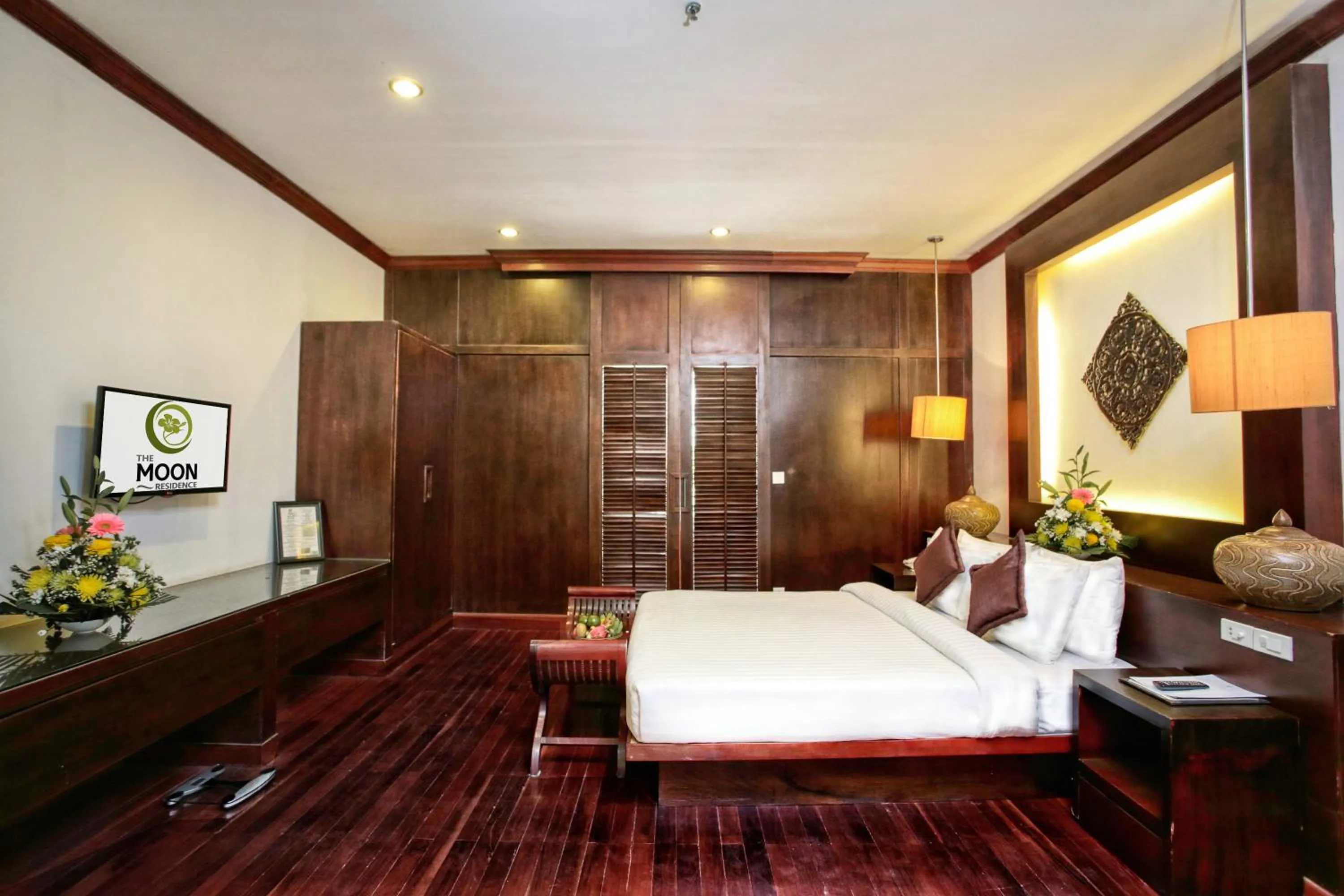 Bed in The Moon Residence & Spa