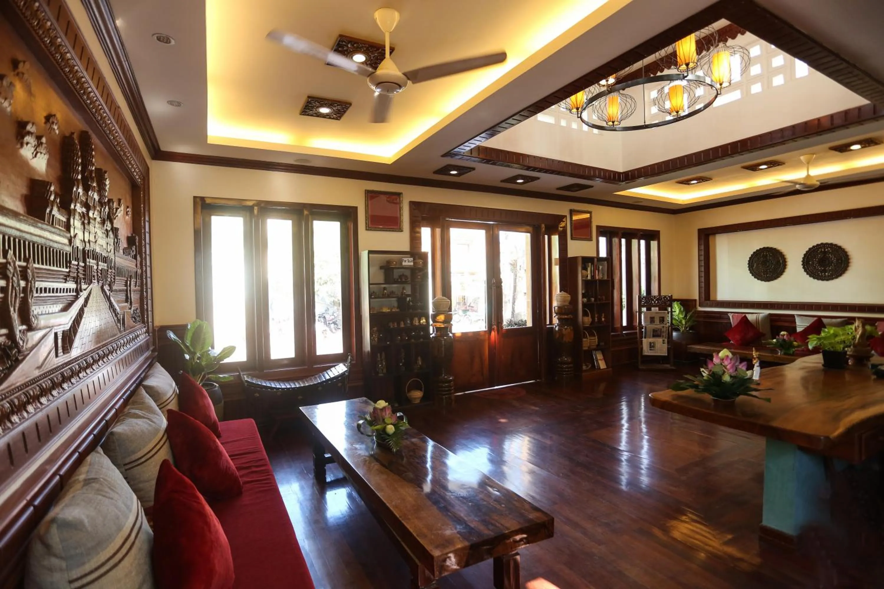 Library in The Moon Residence & Spa