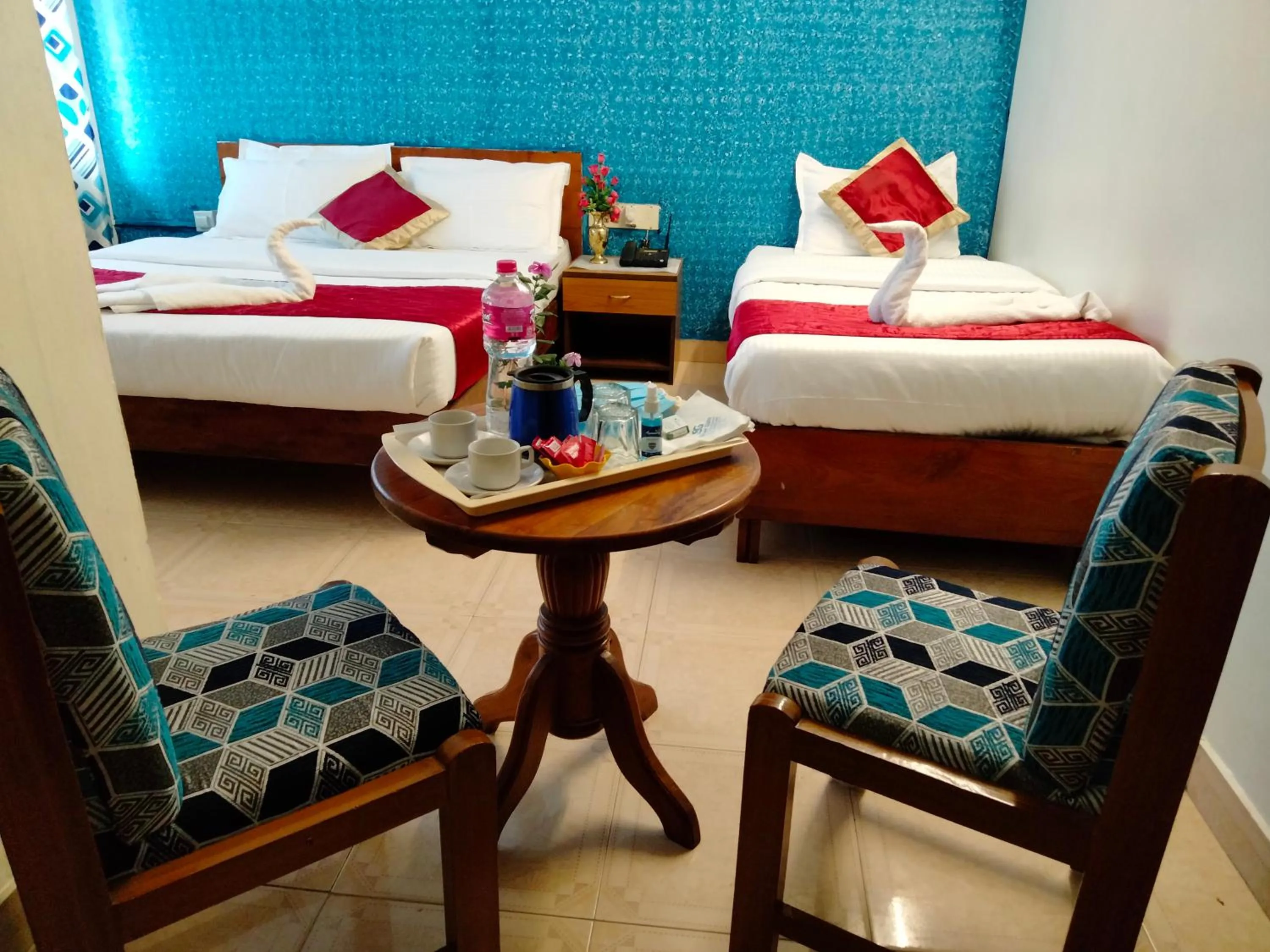 View (from property/room), Bed in Hotel Silver Sand