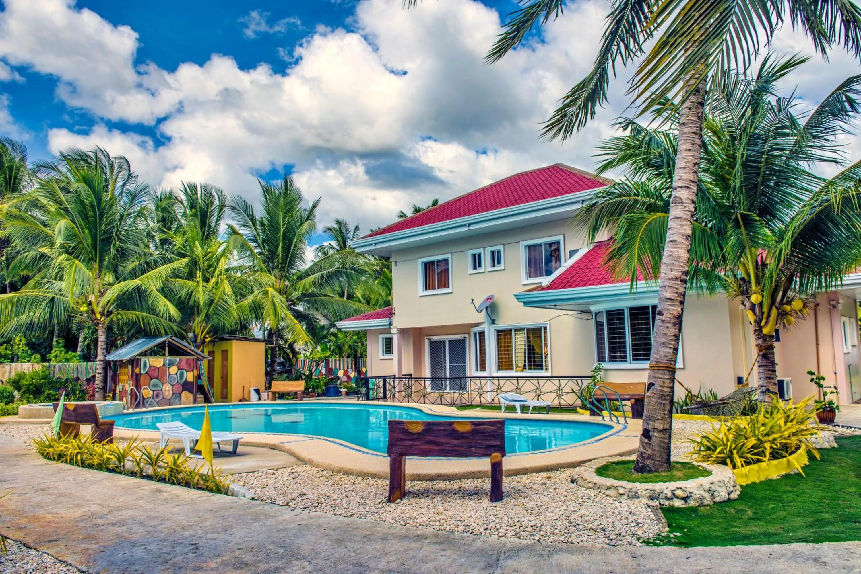 Pool view in Lagnason's Place