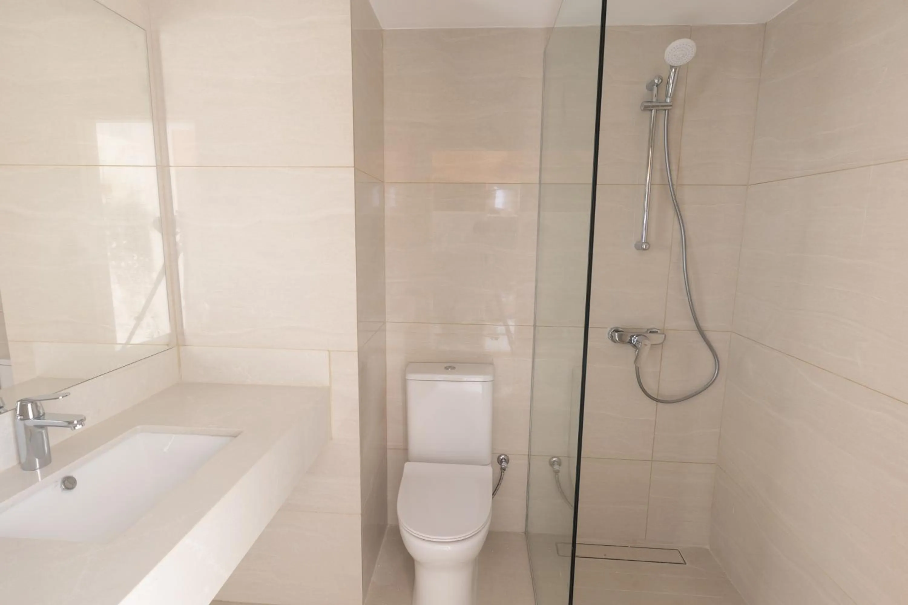 Shower in Iliada Beach Hotel