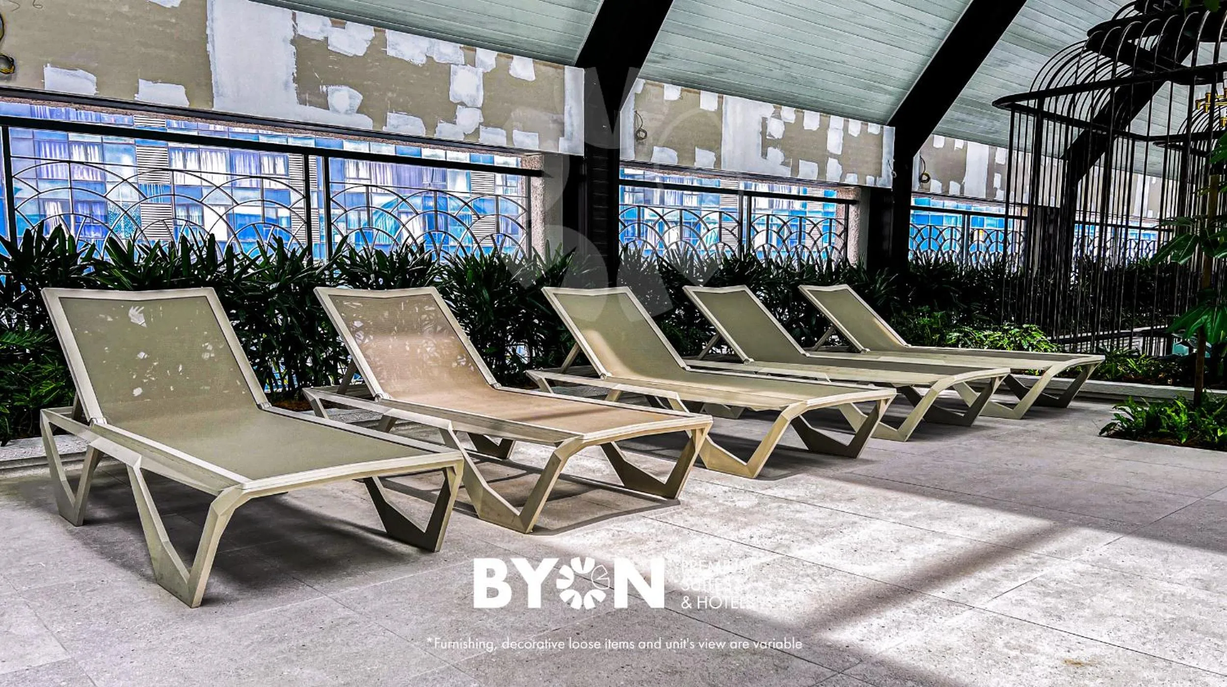 sunbed in Paxtonz Premium Suites Petaling Jaya