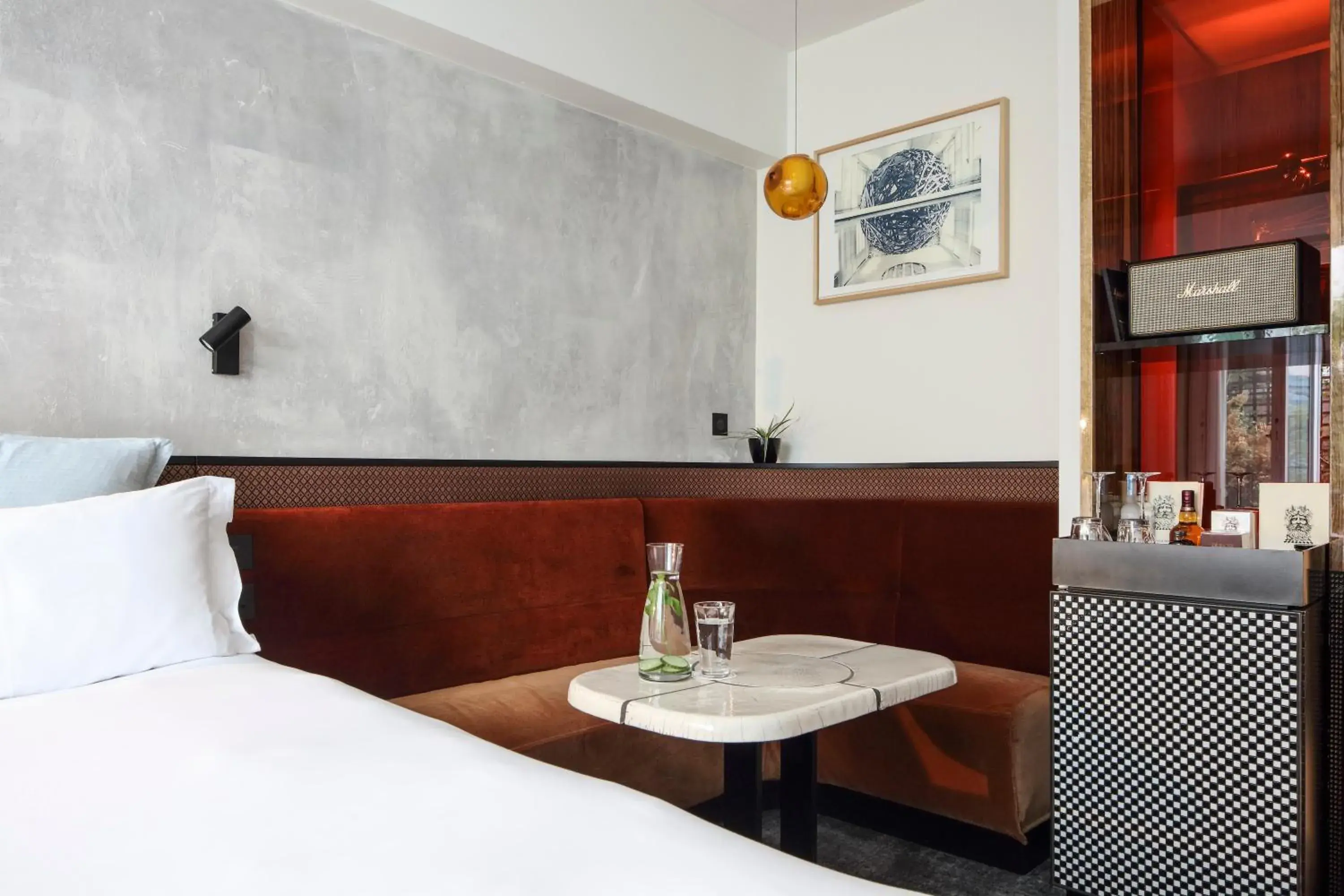 Bed in Hotel Les Bains Paris Bed in Hotel Les Bains Paris