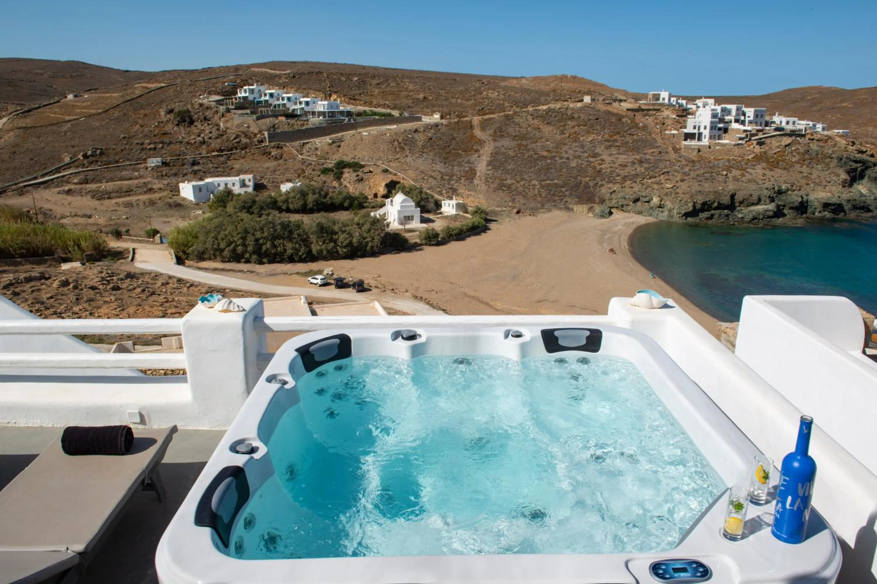 Villa Merhia Seaview Oasis with Pool & Hot Tub