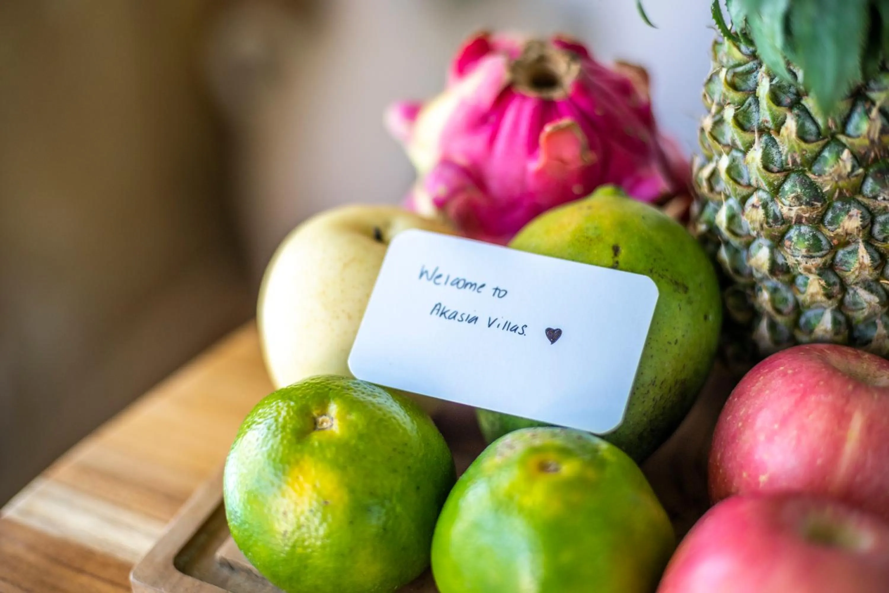 Food close-up in Akasia Villas
