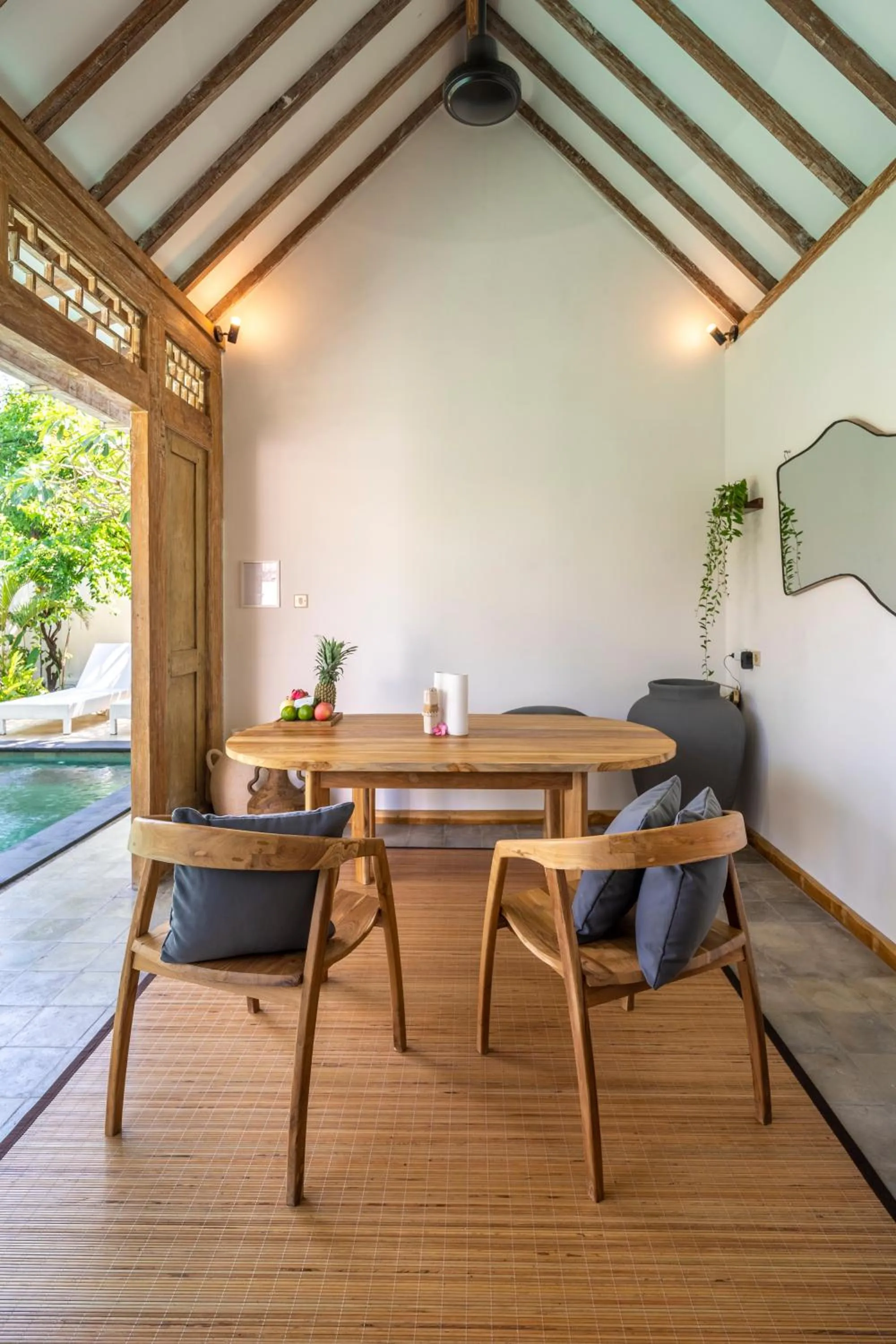 Dining area in Akasia Villas
