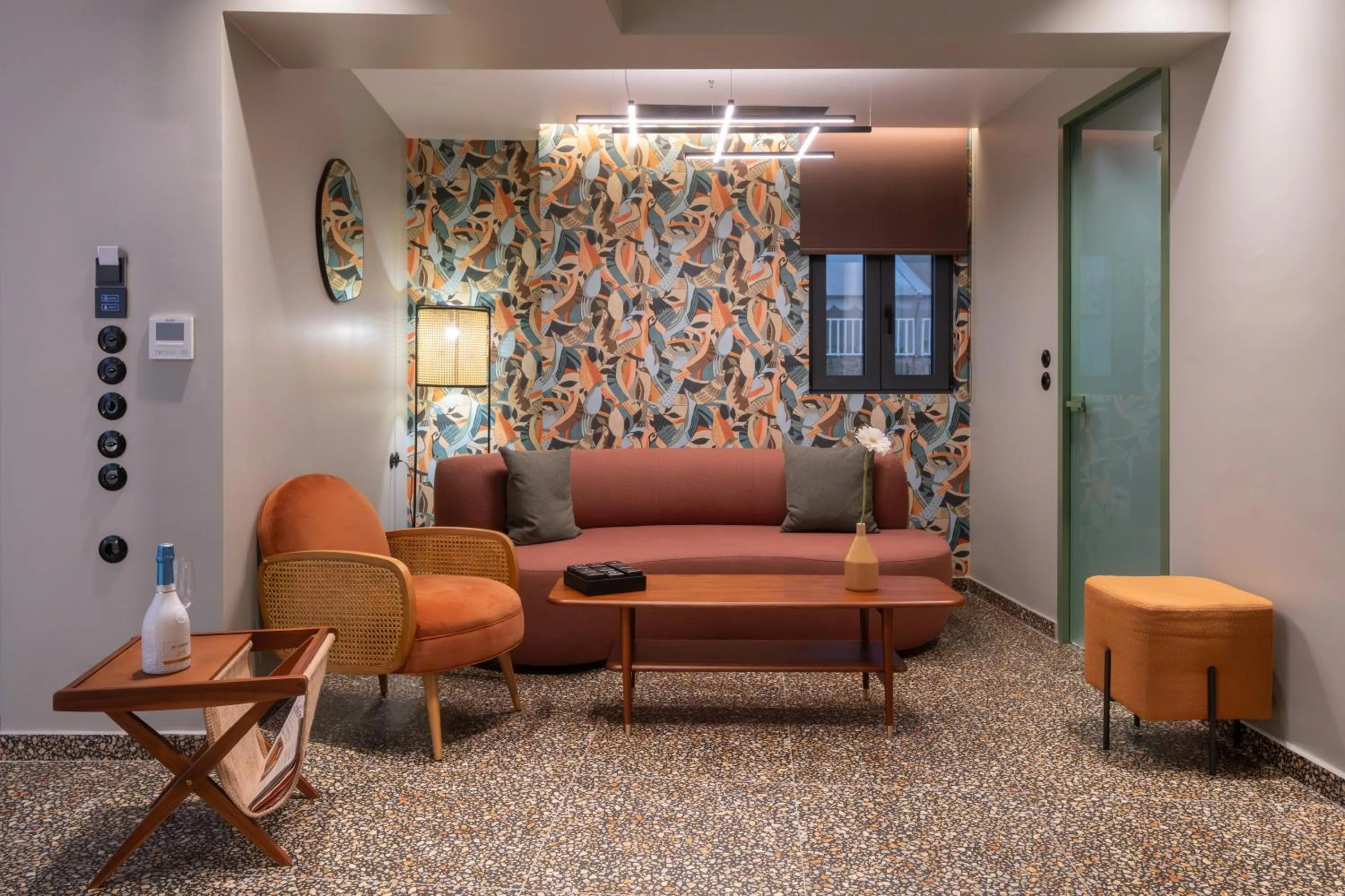 Living room in Athens Retro