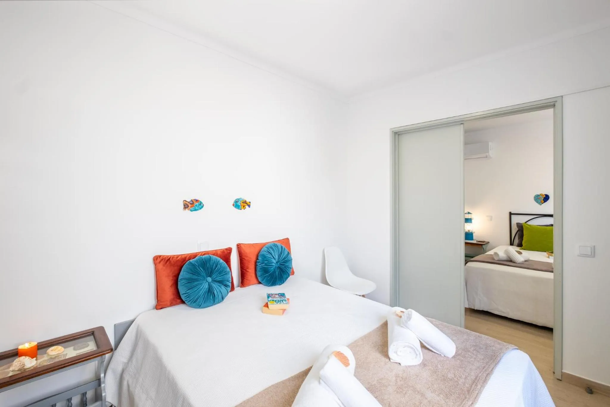 Bedroom, Bed in Townhouse Aqua-Maris by Algarve Vacation