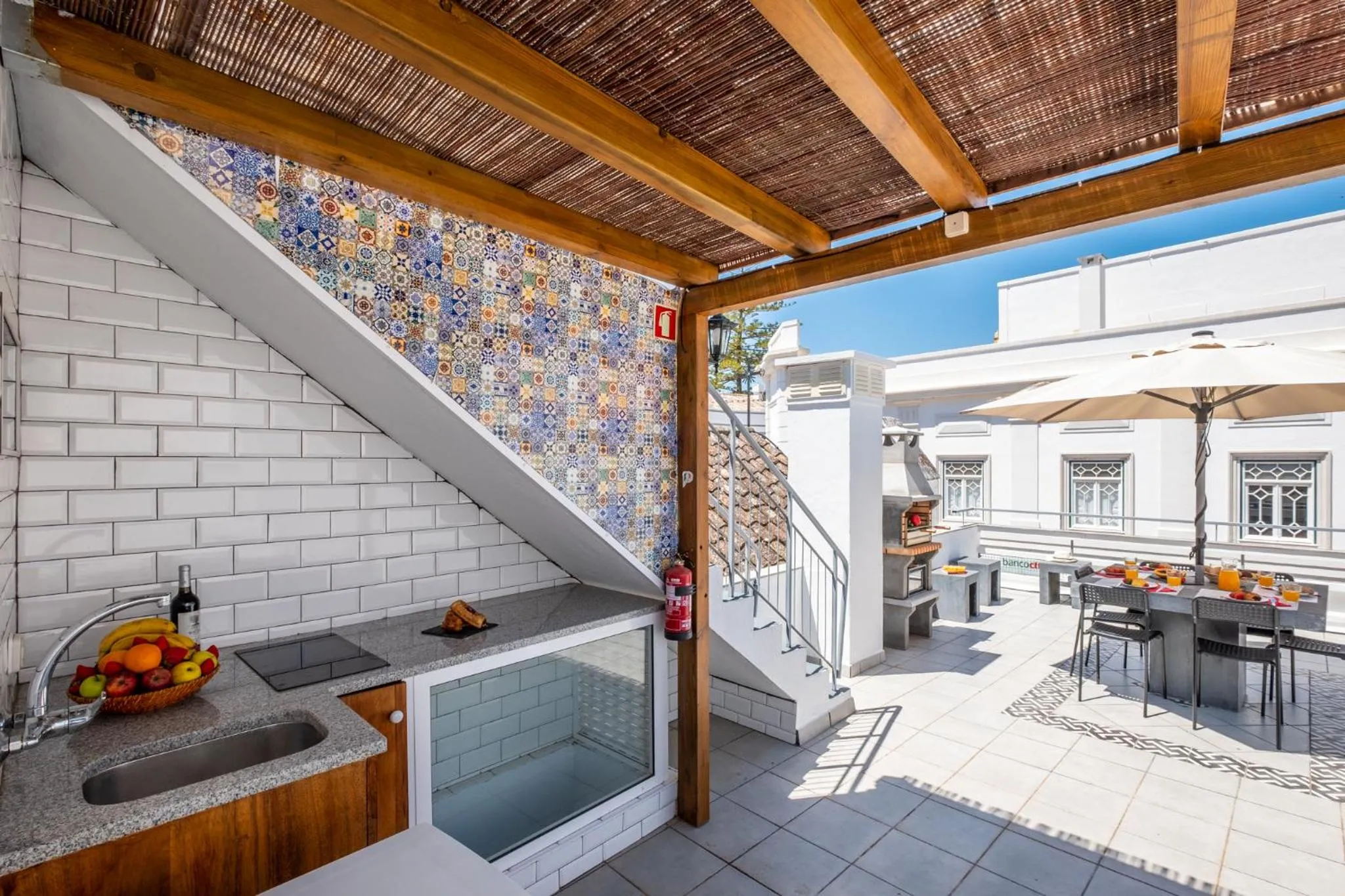 Balcony/Terrace in Townhouse Aqua-Maris by Algarve Vacation