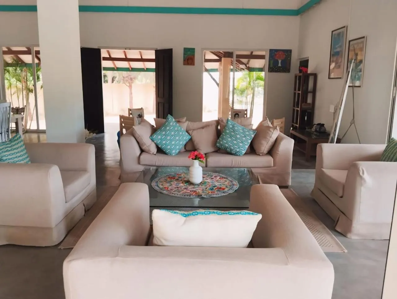 Seating area in The Beach house by Kay Jay Hotels