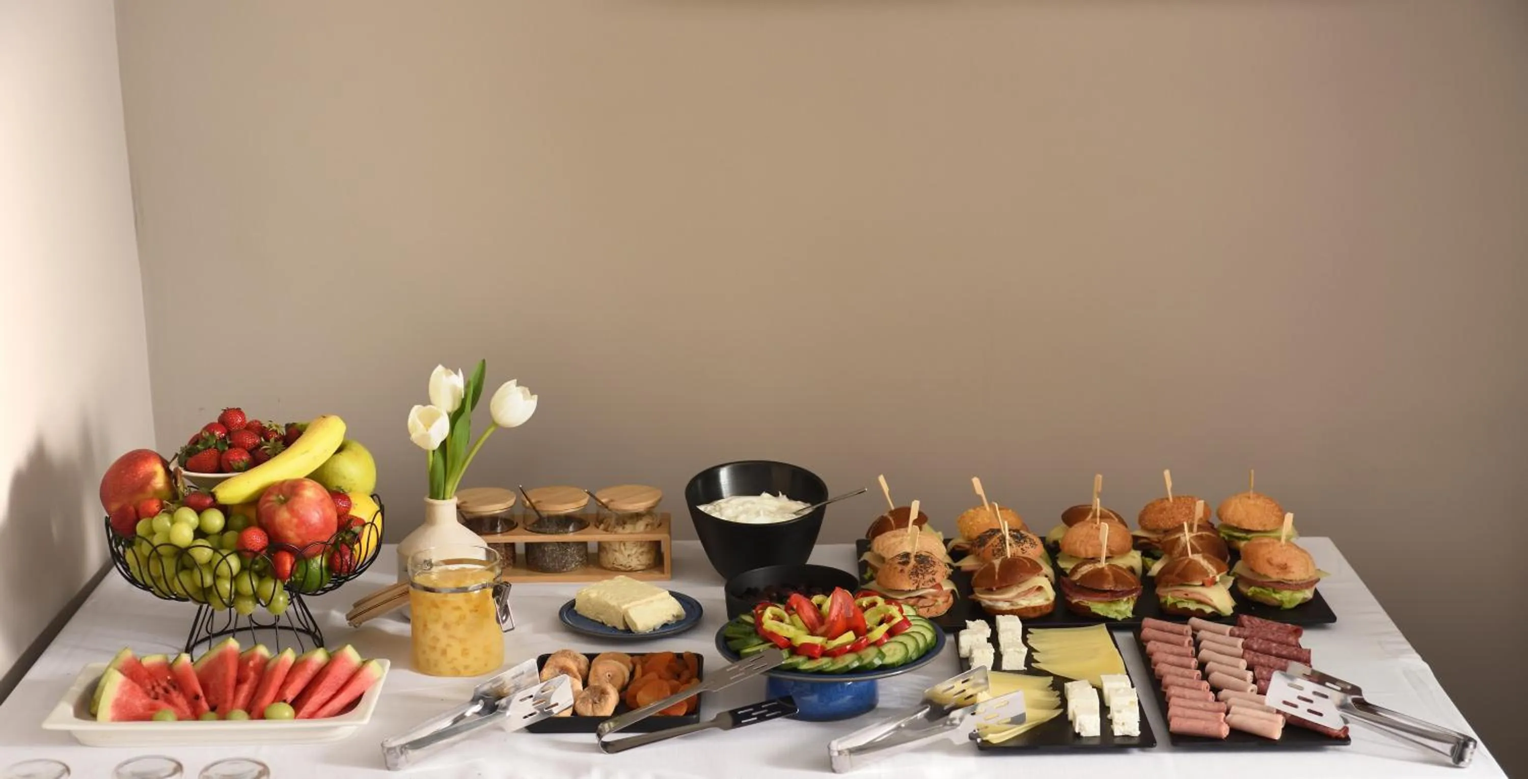 Buffet breakfast in The Oscar Olympic Hotel