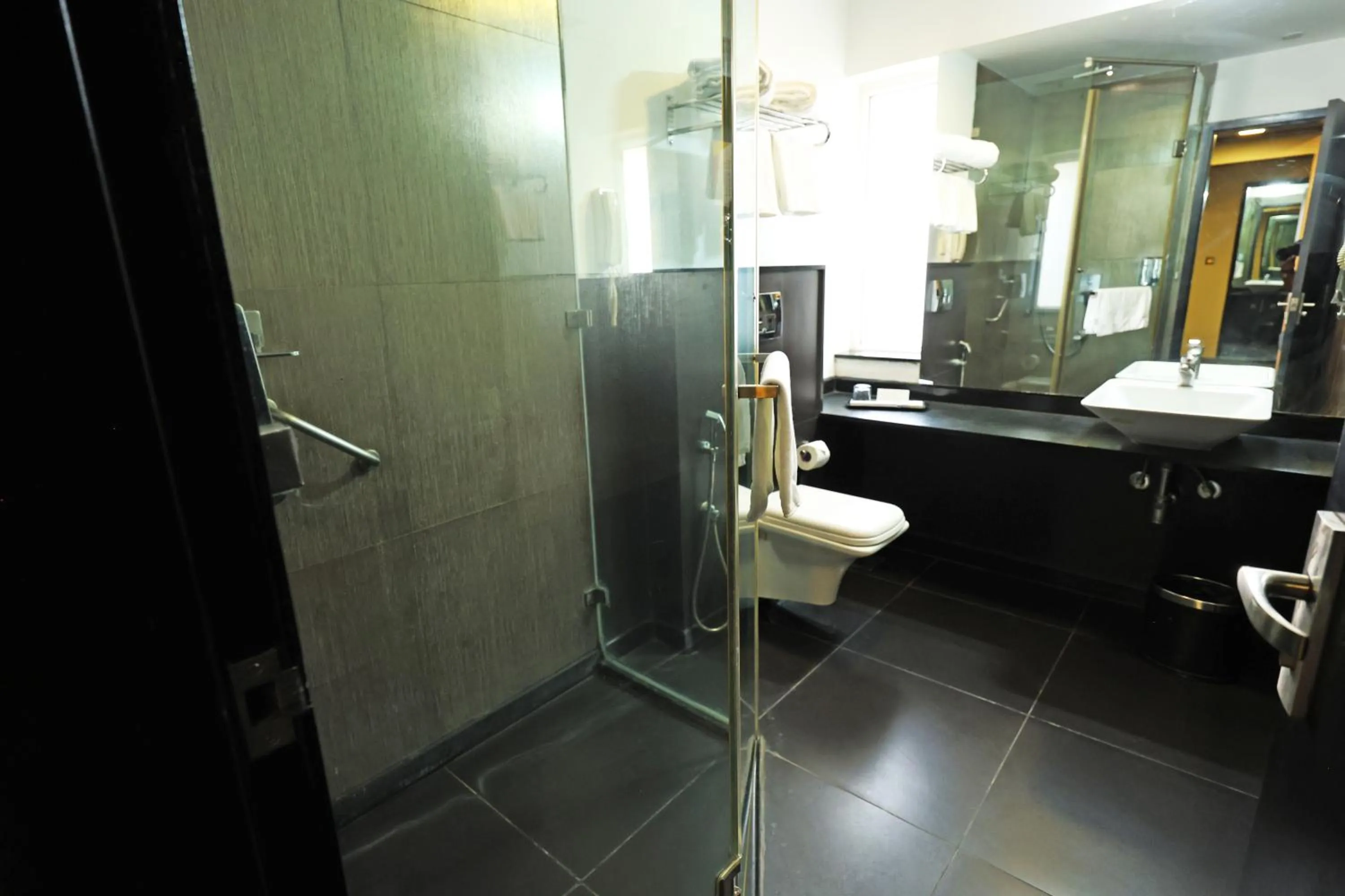 Shower in Purple Brigade, Bangalore