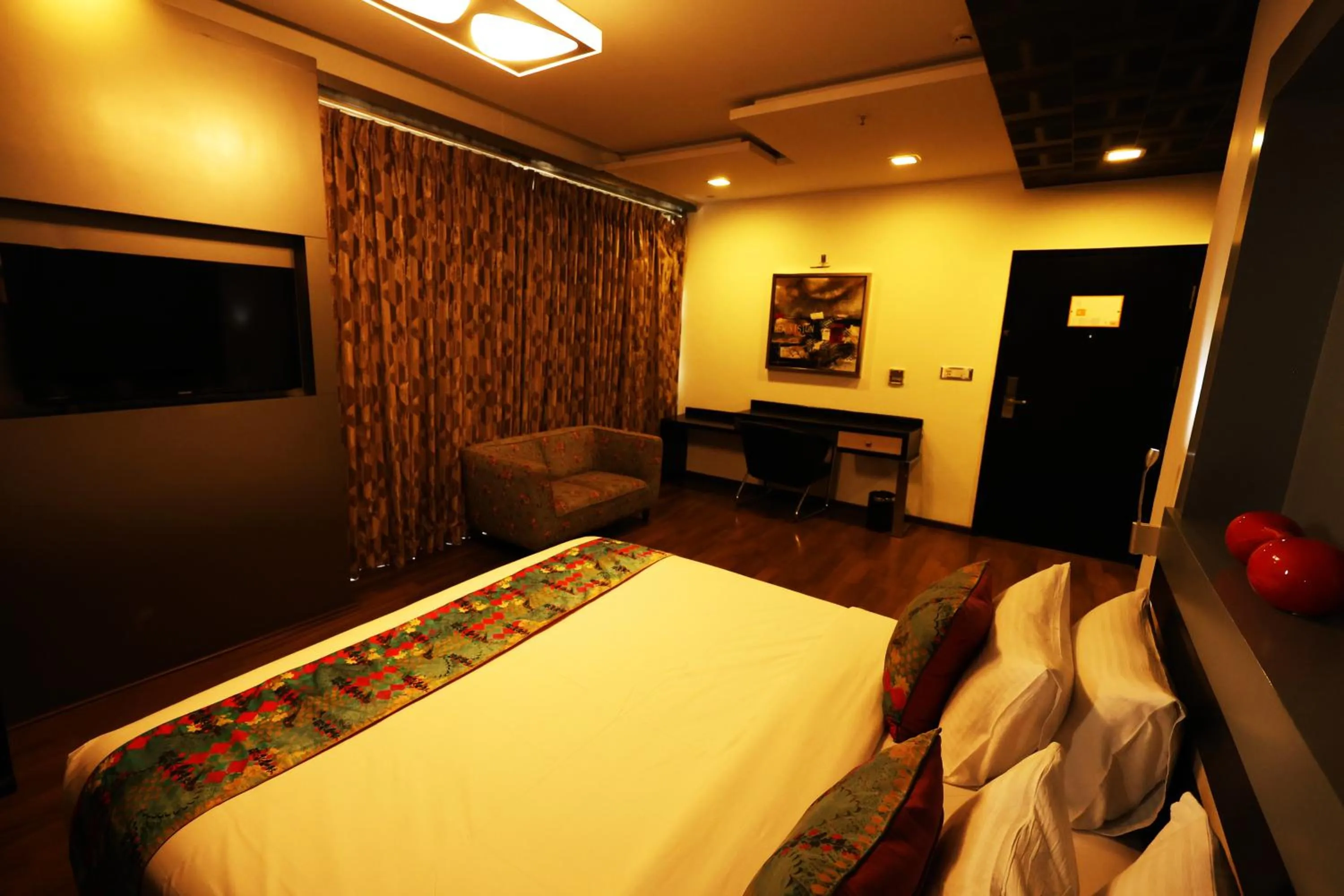 Photo of the whole room, Bed in Purple Brigade, Bangalore