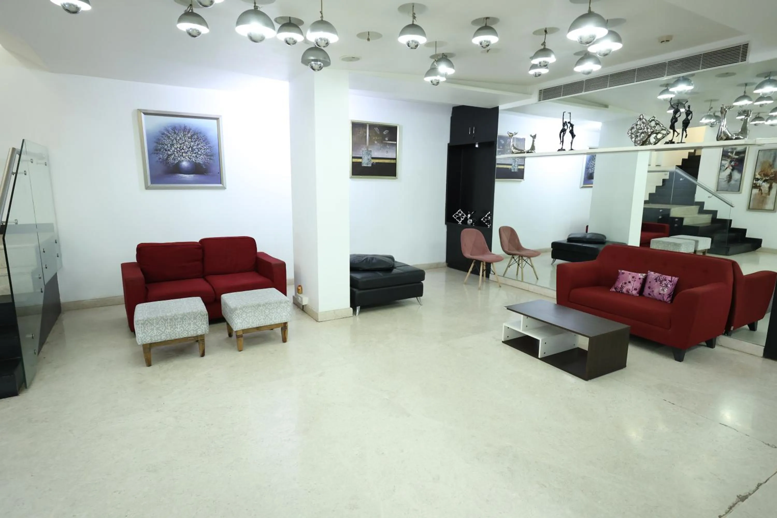 Living room in Purple Brigade, Bangalore