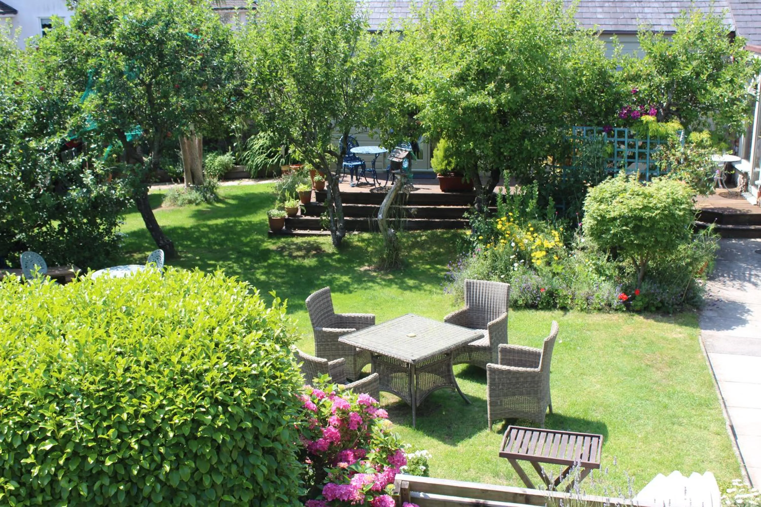 Garden view in The Old Forge