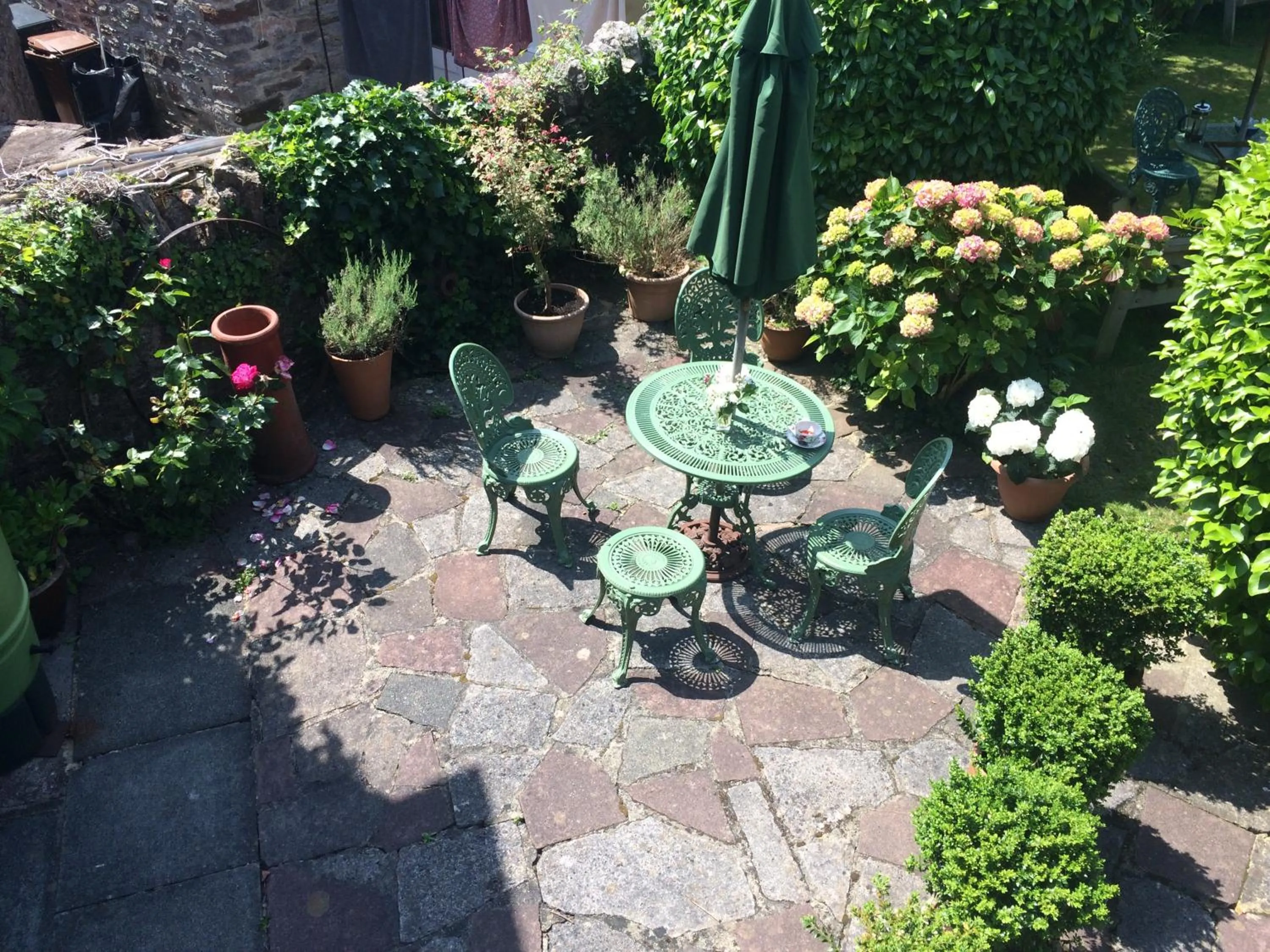 Garden view in The Old Forge
