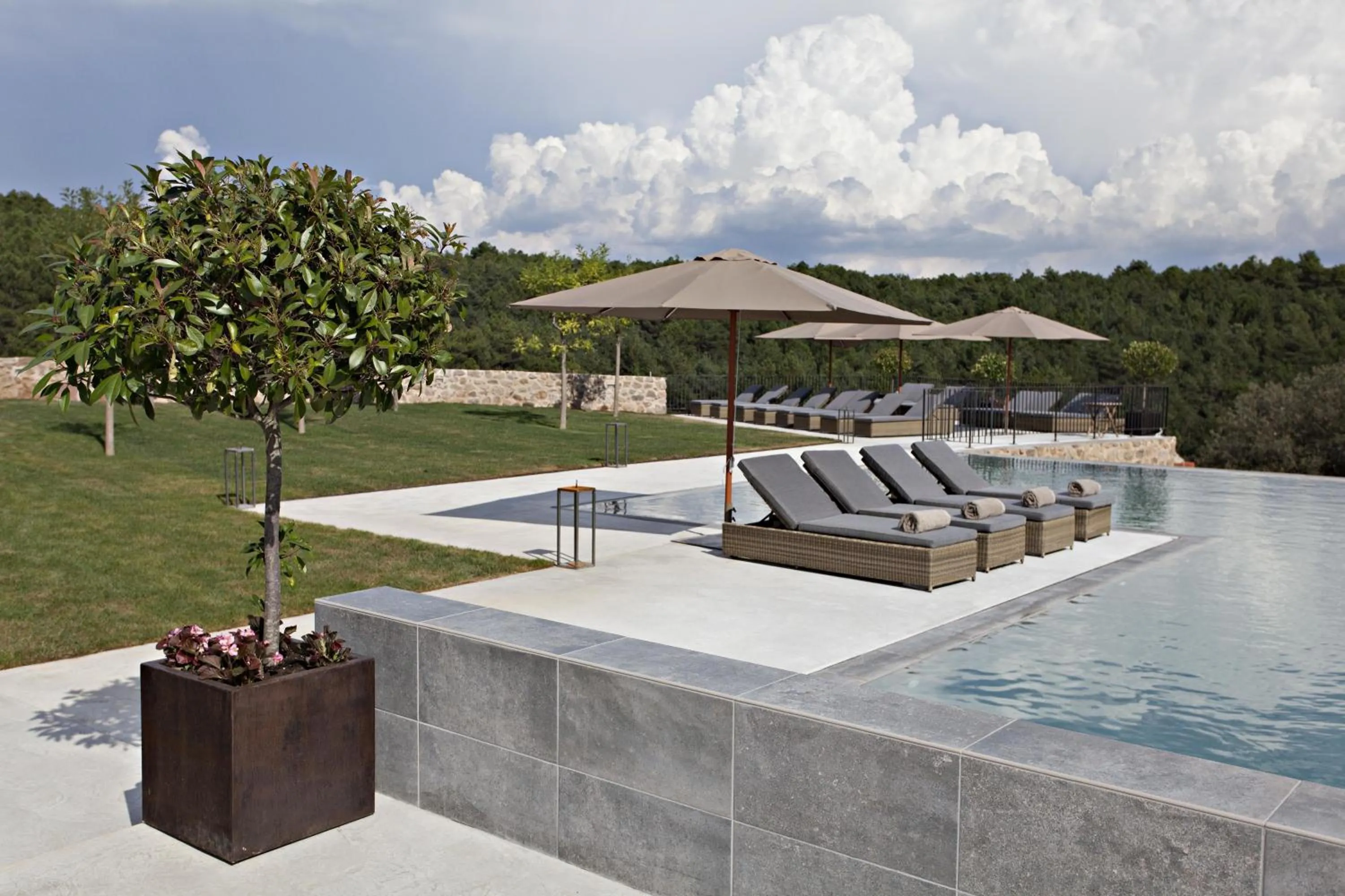 Swimming pool in La Vella Farga Hotel