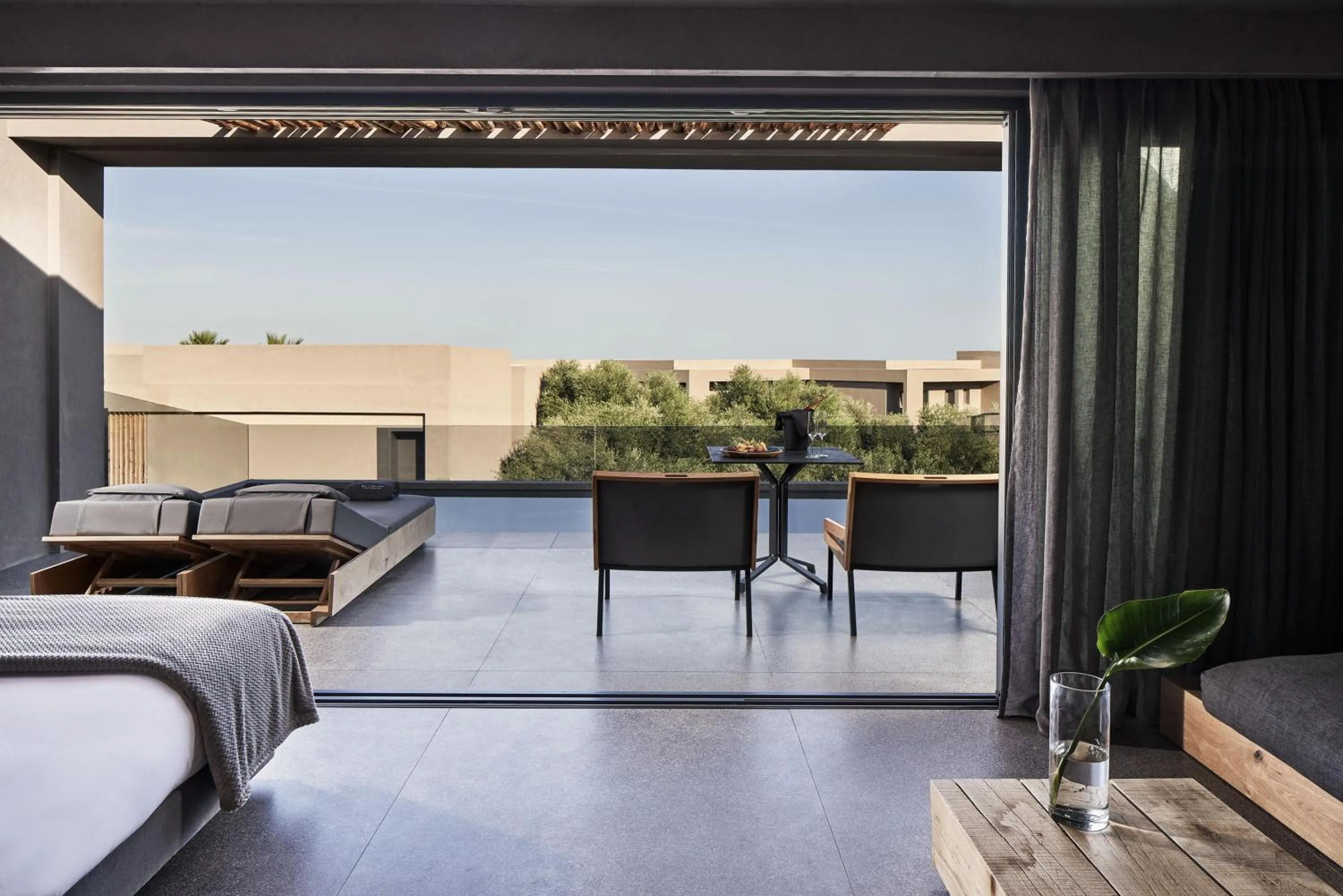 View (from property/room), Bed in NEMA Design Hotel & Spa - Adults Only