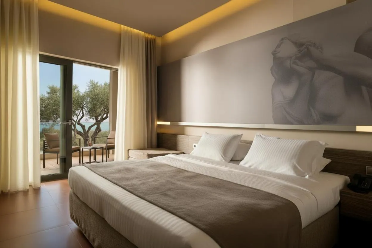 Balcony/Terrace, Bed in NEMA Design Hotel & Spa - Adults Only